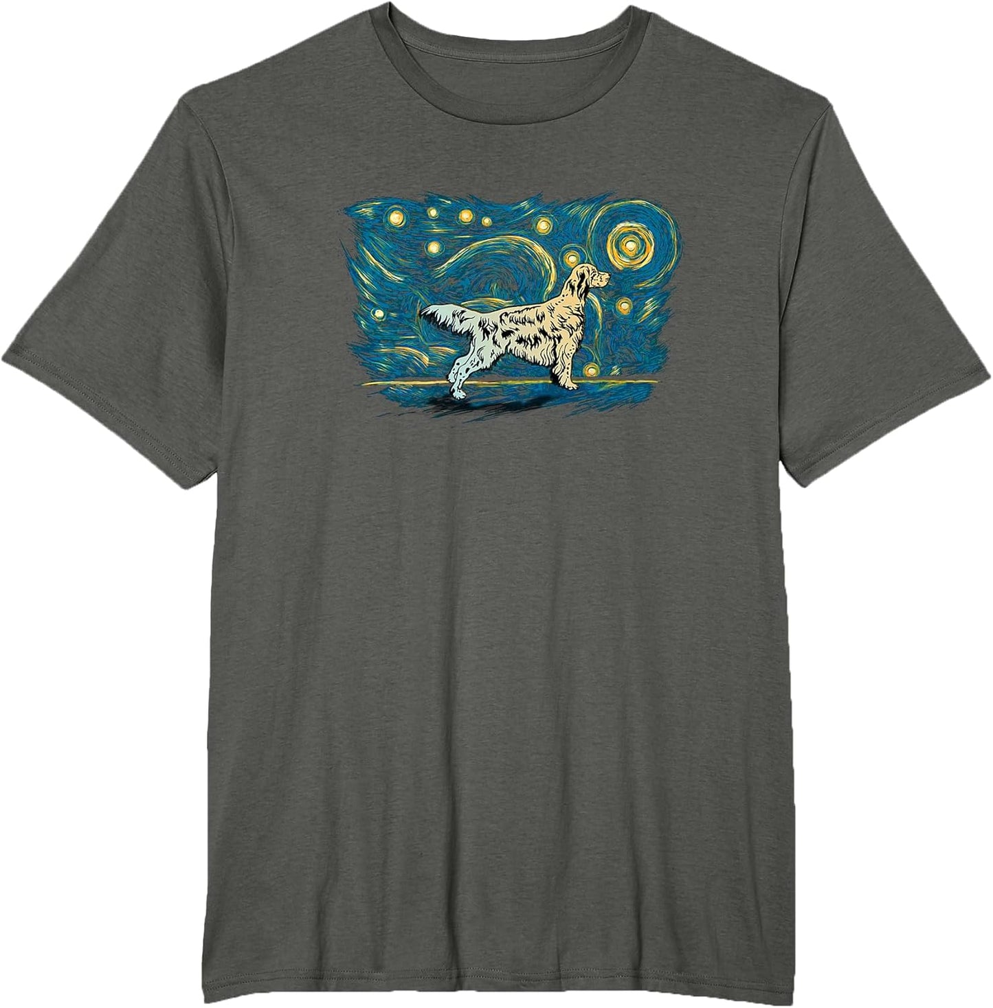 English Setter Vintage Night - Adult & Kids T-Shirts, Sweatshirts & Hoodies apparel design preview 1