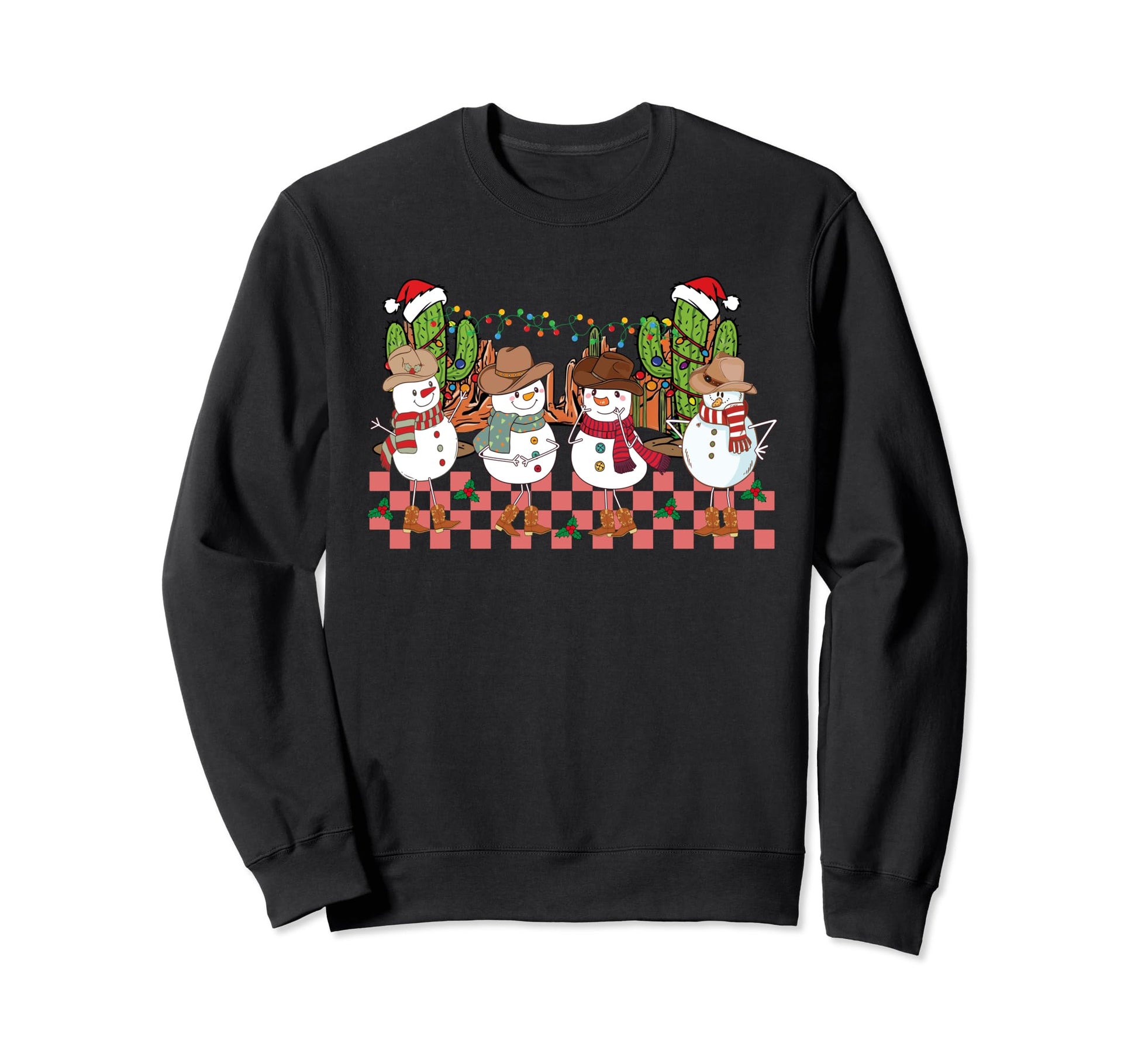 Snowman Howdy Western Cowboy Cowgirl Sweatshirt - Unique Graphic for Adults - T-Shirt, Sweatshirt, Hoodie