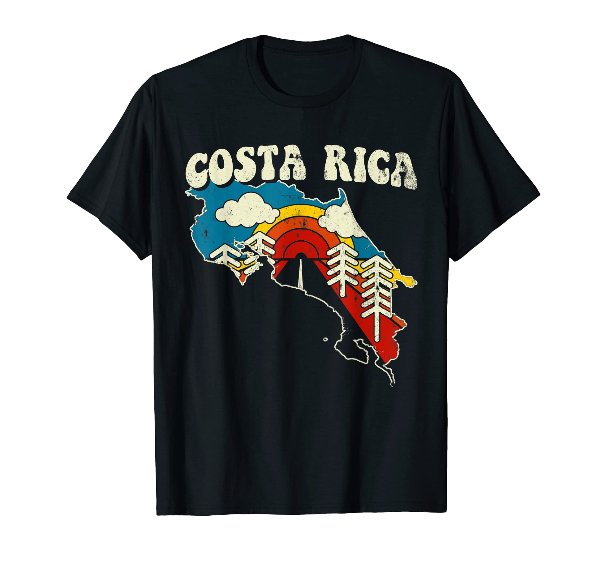 Costa Rica Costa Rican Country Rainbow T-Shirt - Fun Novelty Design Unisex - T-Shirt, Sweatshirt, Hoodie