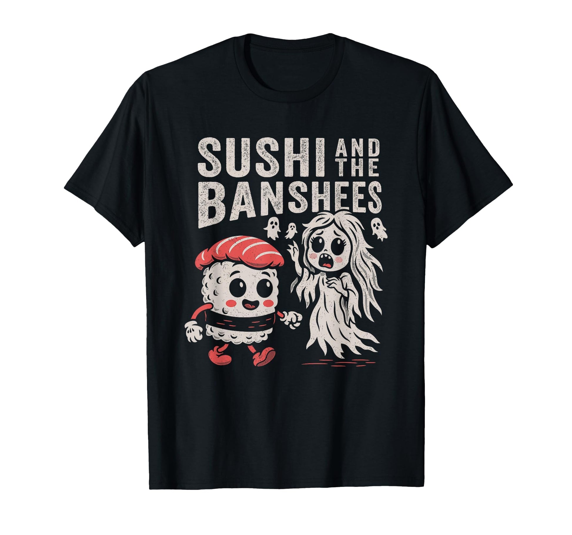 Sushi And Banshees Funny Goth Punk T-Shirt - Aesthetic Graphic for Adults - T-Shirt, Sweatshirt, Hoodie