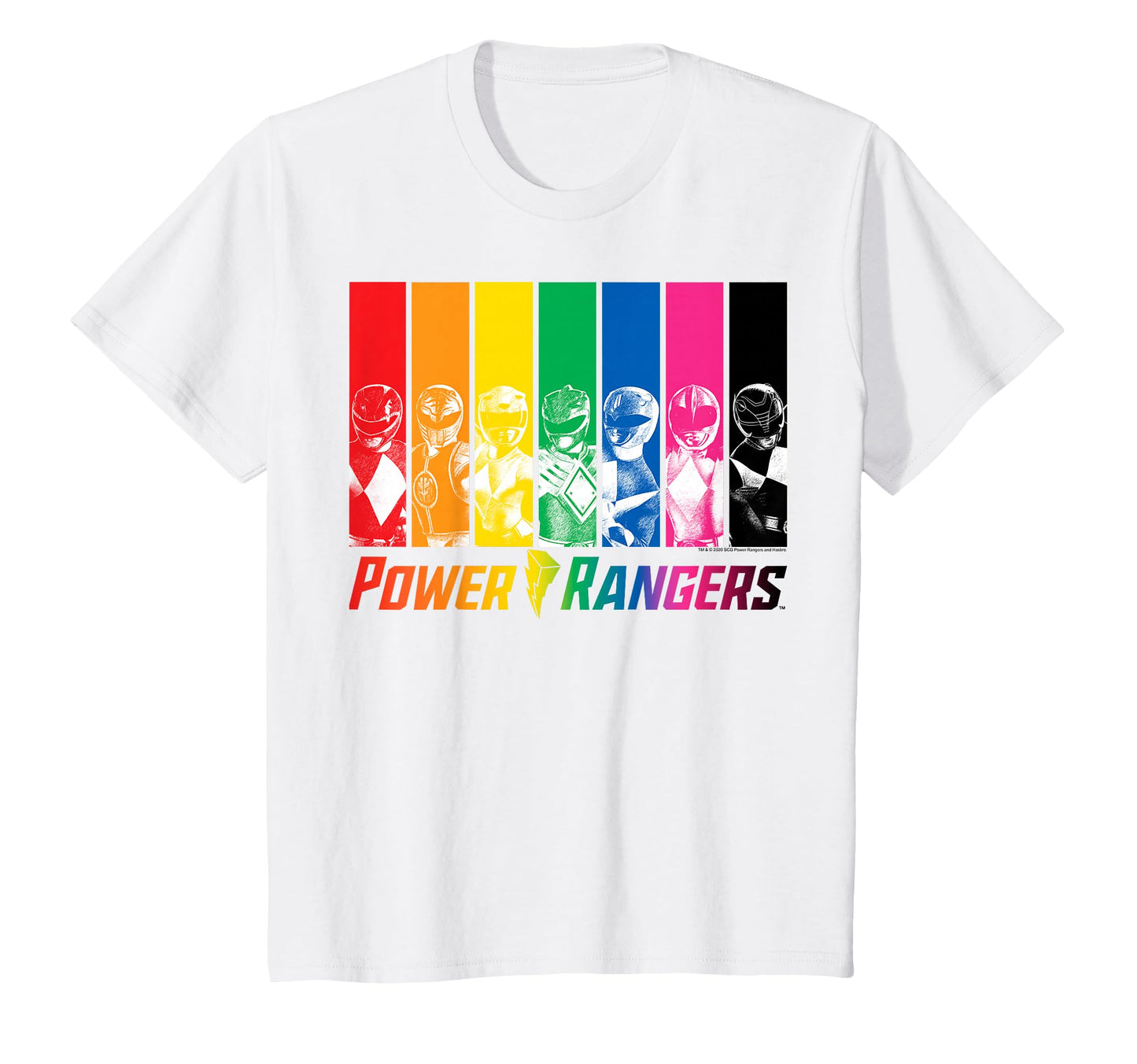 Power Rangers Distressed Rainbow T-Shirt - Graphic Print Men Women - T-Shirt, Sweatshirt, Hoodie
