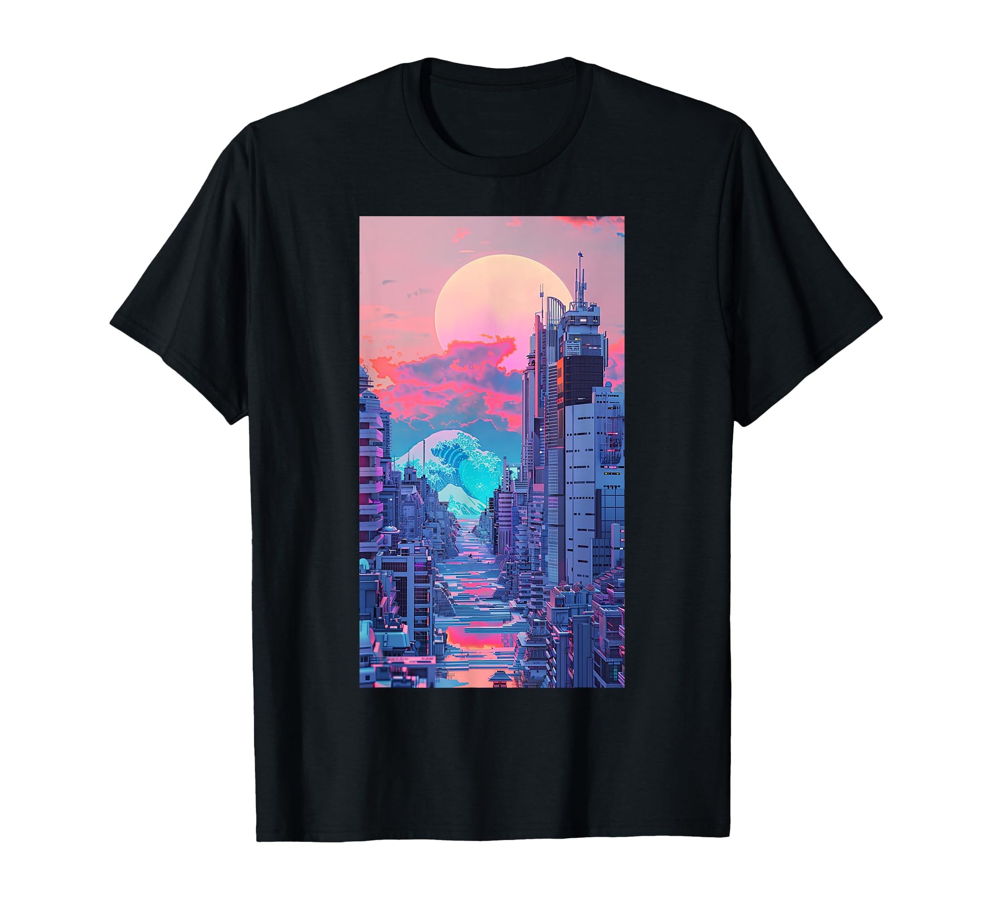 Vaporwave Aesthetic Cyberpunk T-Shirt - Unique Graphic Men Women - T-Shirt, Sweatshirt, Hoodie