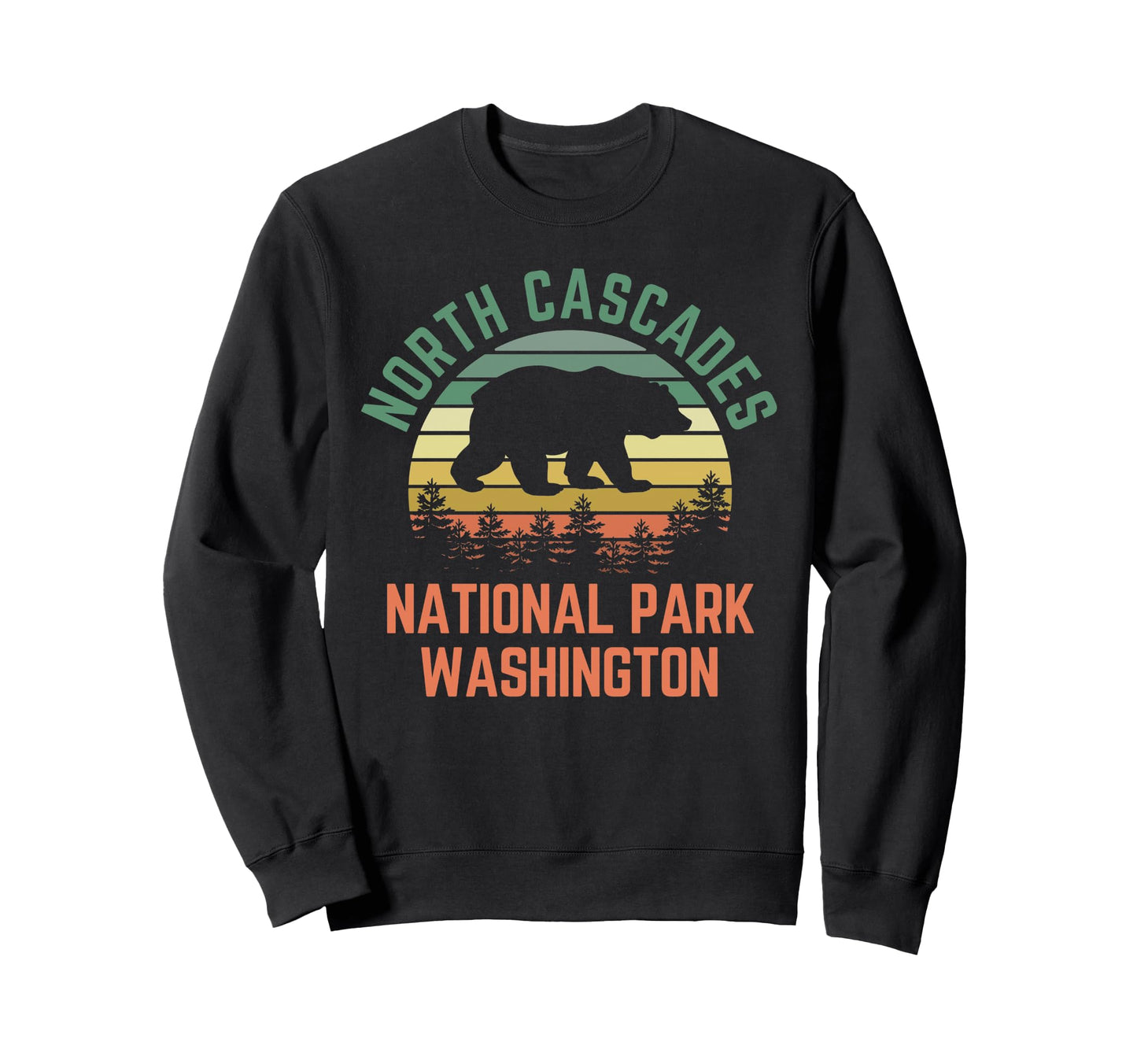 North Cascades National Park Sweatshirt - Custom Art Print for Adults - T-Shirt, Sweatshirt, Hoodie