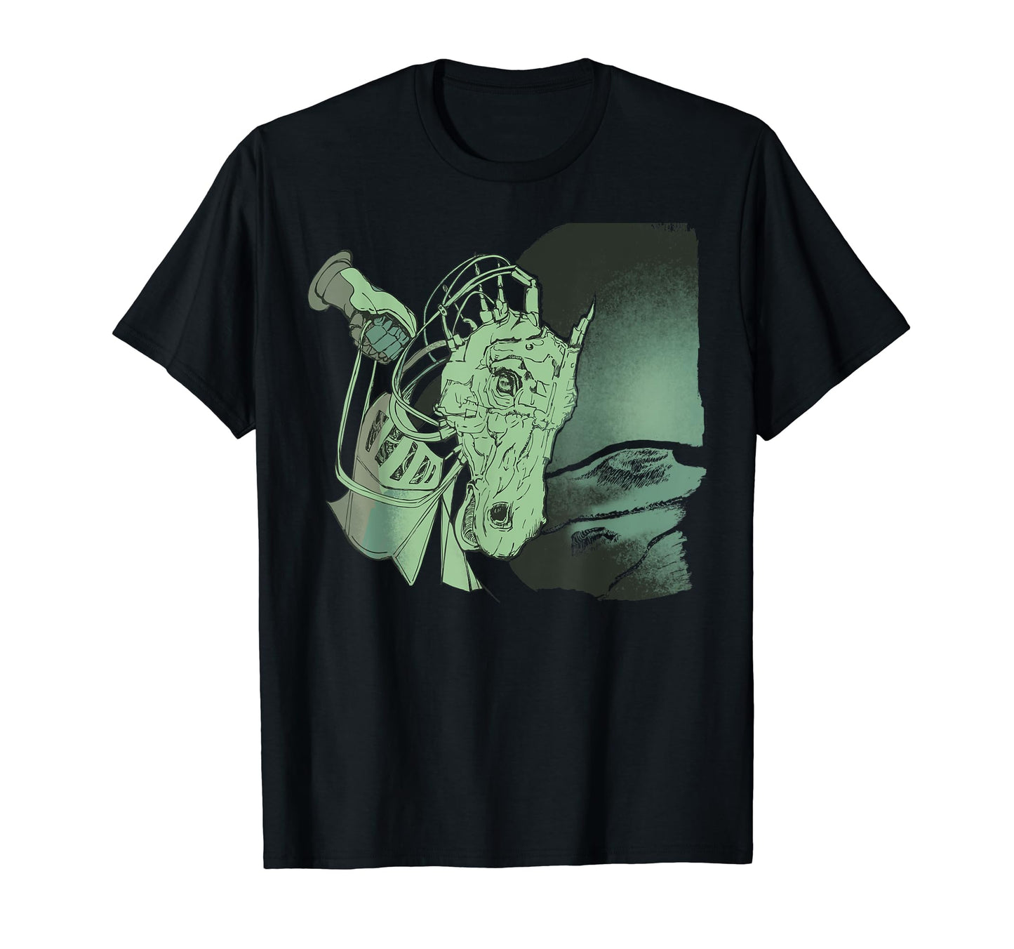 Synthwave 80S Anime Horse Science T-Shirt - Casual Everyday Wear Unisex - T-Shirt, Sweatshirt, Hoodie