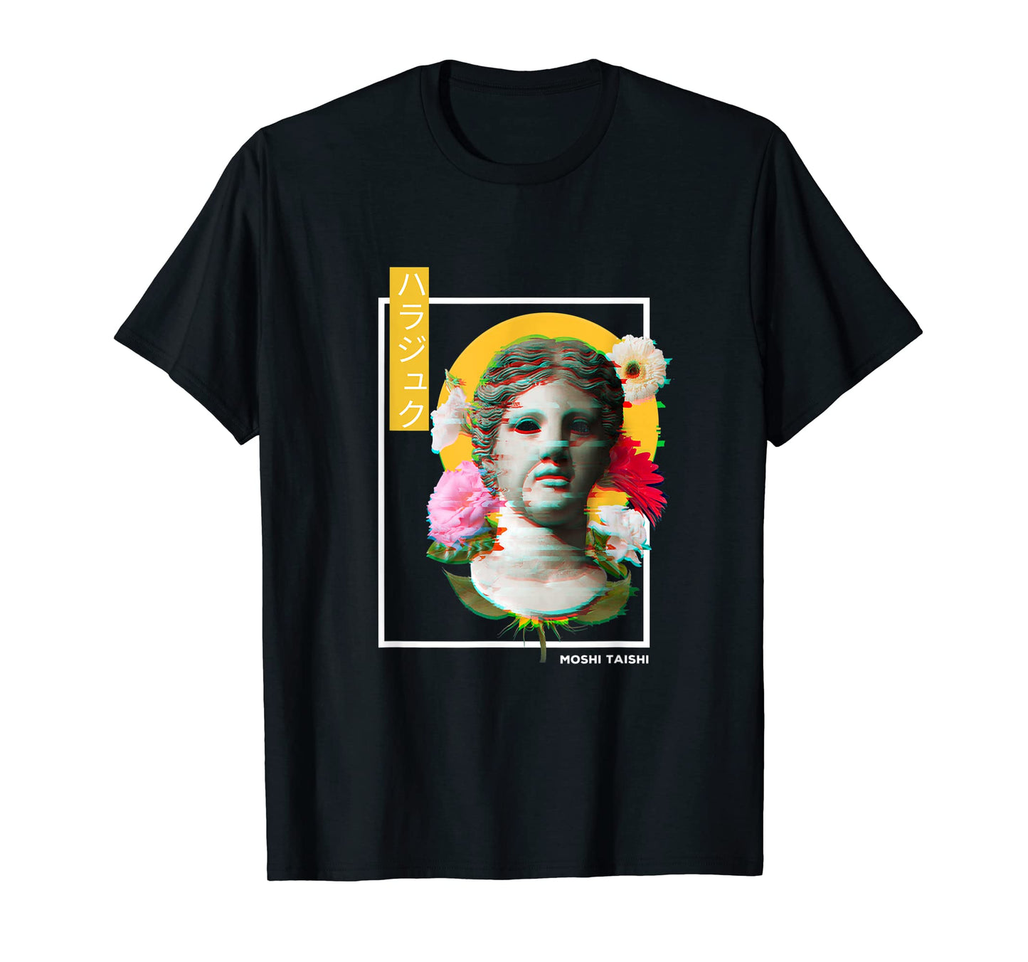 Vaporwave Statue Aesthetic Art T-Shirt - Casual Everyday Wear for Adults - T-Shirt, Sweatshirt, Hoodie