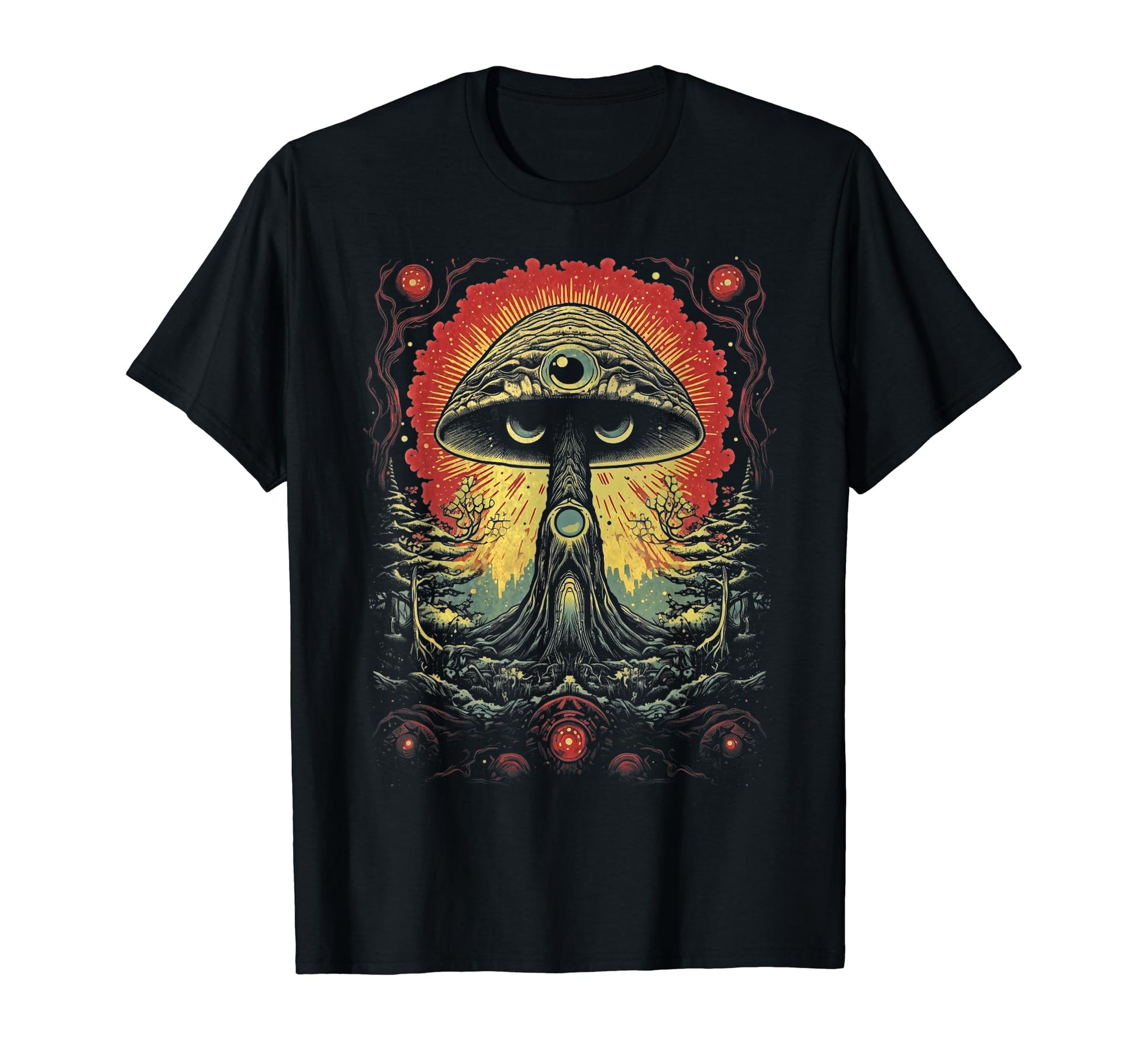 Grunge Mushroom Goth Fungi 74 T-Shirt - Minimalist Print Men Women - T-Shirt, Sweatshirt, Hoodie