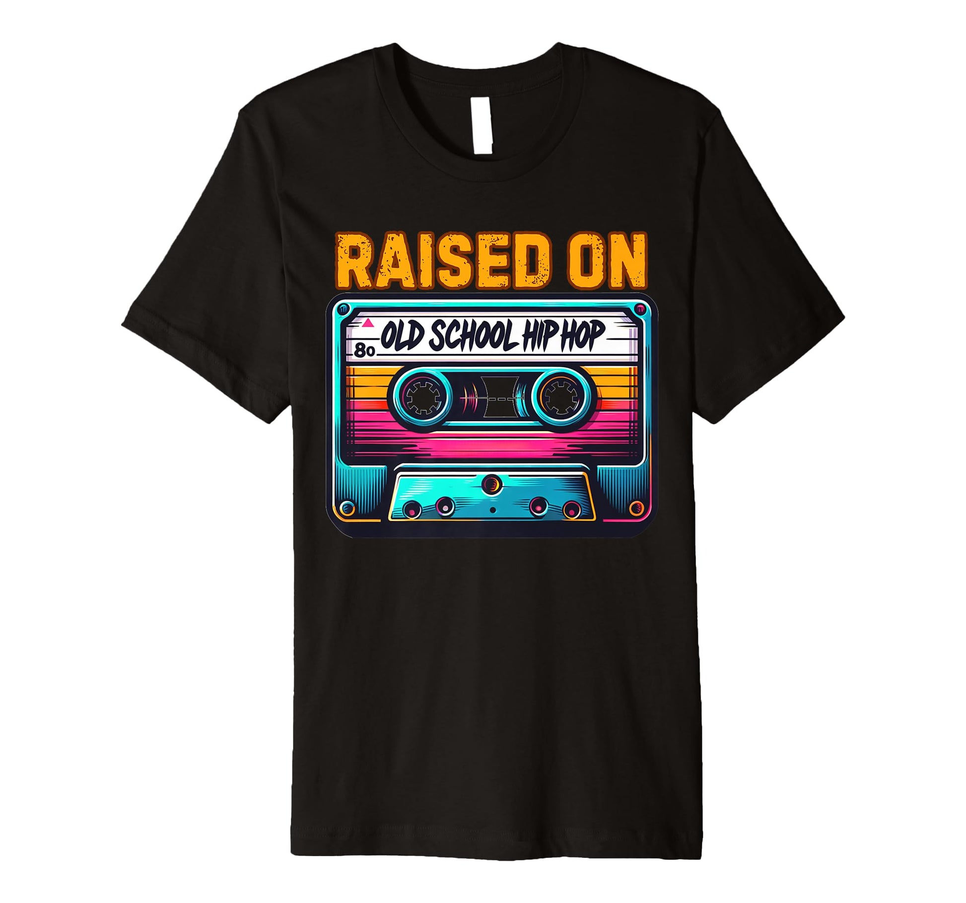 Rap Raised Old School Hip Hop T-Shirt - Unique Graphic for Adults - T-Shirt, Sweatshirt, Hoodie