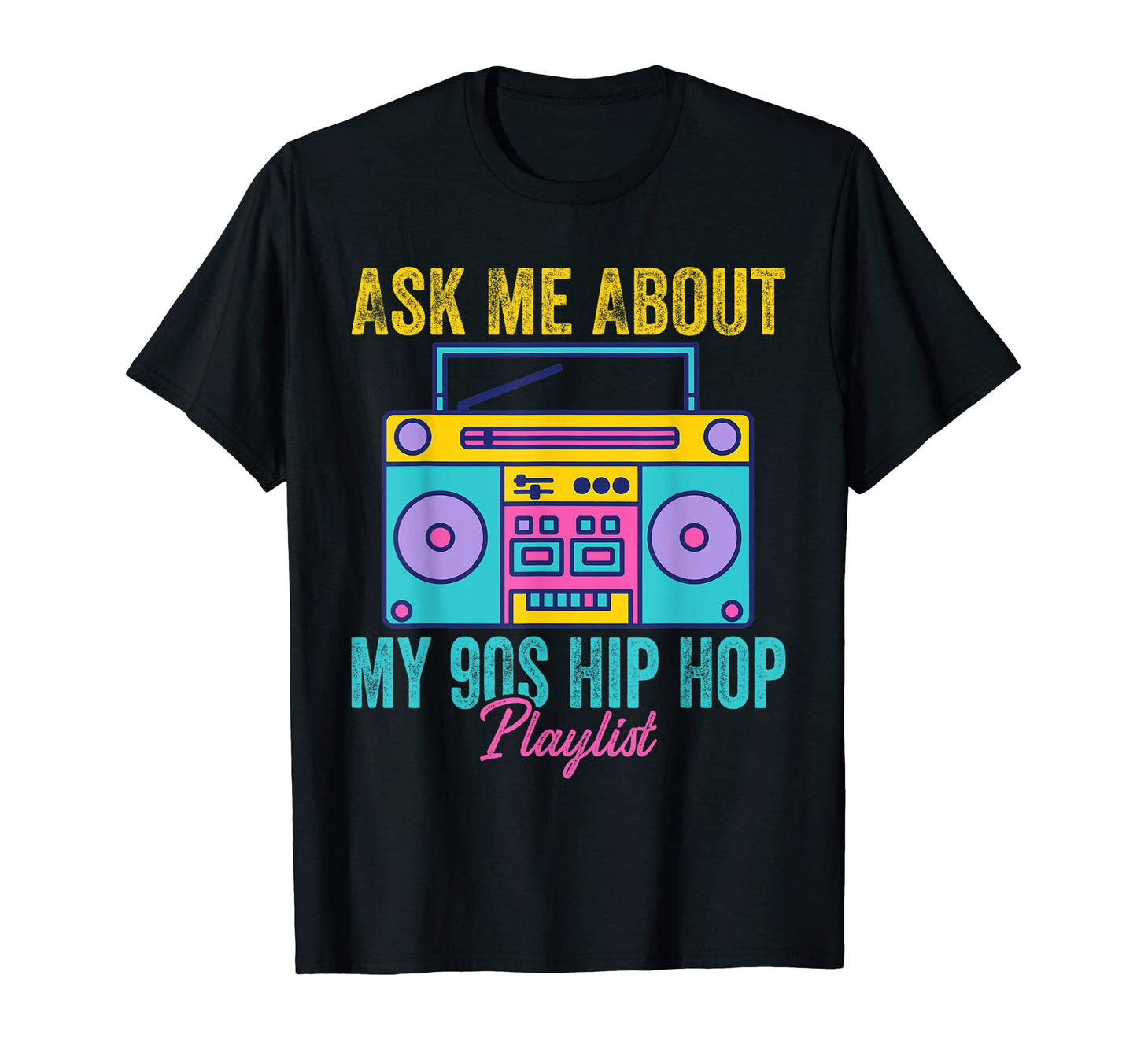 90S Hip Hop Rap Music Nostalgia Old T-Shirt - Minimalist Print for Adults - T-Shirt, Sweatshirt, Hoodie