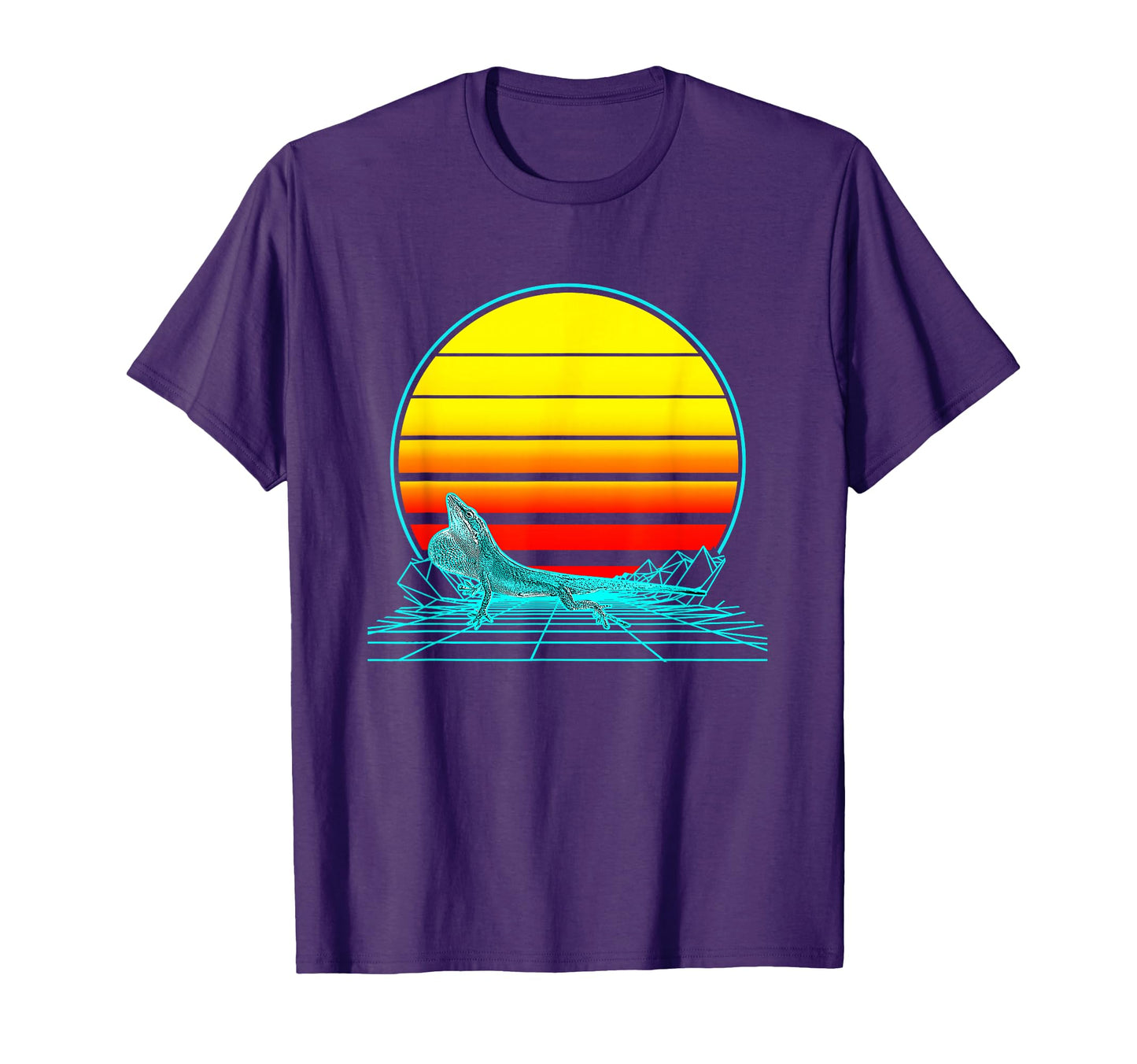 Sunset Anole T-Shirt - Custom Art Print Men Women - T-Shirt, Sweatshirt, Hoodie