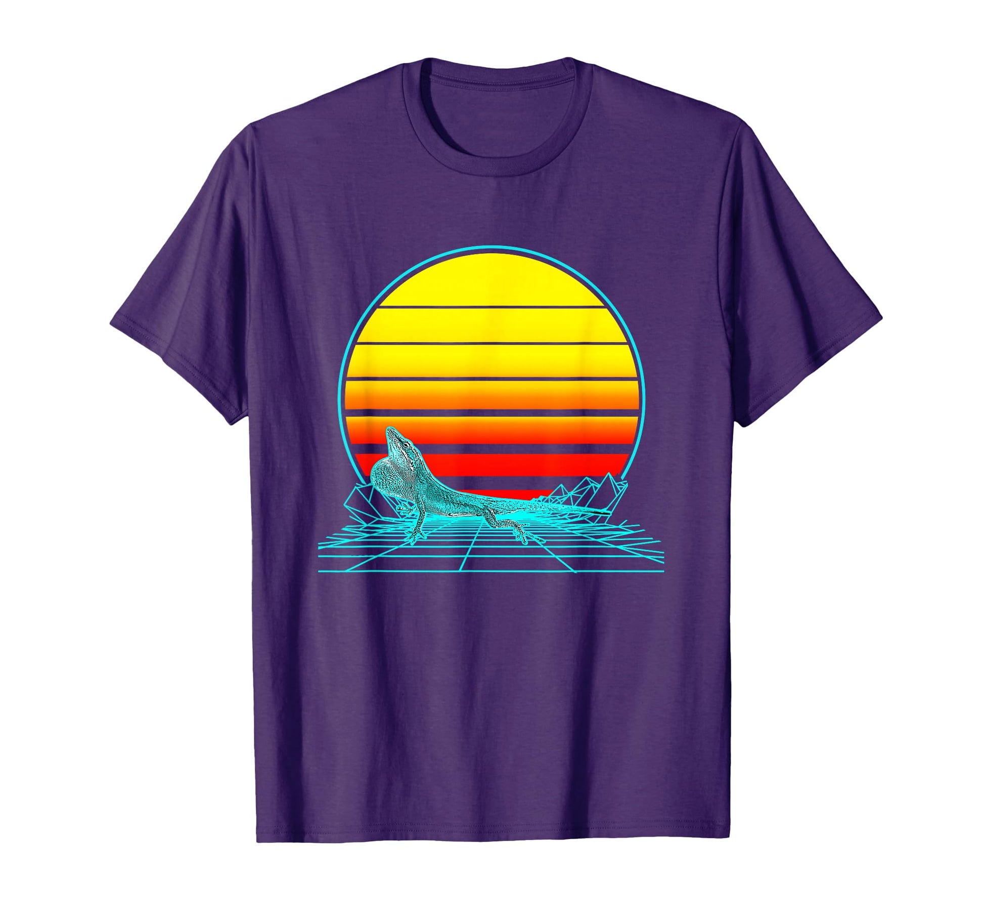 Sunset Anole T-Shirt - Custom Art Print Men Women - T-Shirt, Sweatshirt, Hoodie