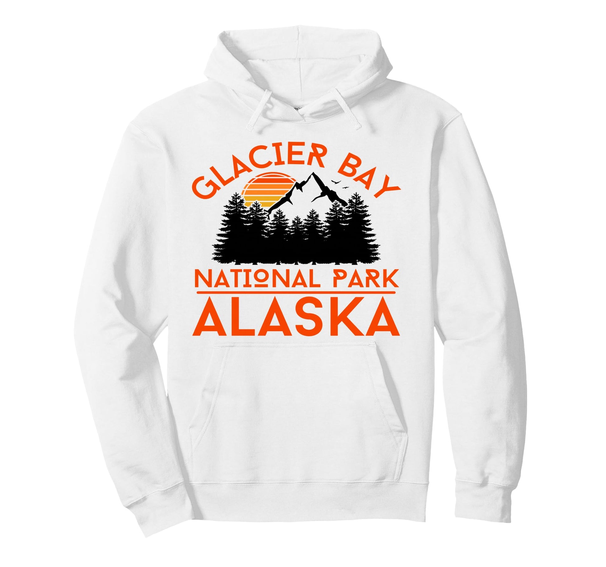Glacier Bay National Park Alaska Usa Hoodie - Graphic Print for Adults - T-Shirt, Sweatshirt, Hoodie