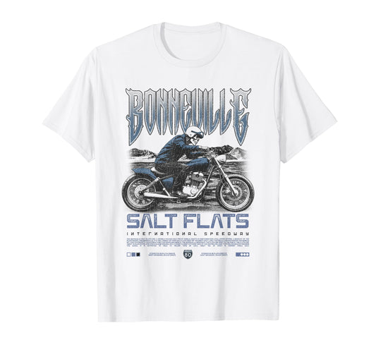 Bonneville Salt Flats Motorcycle T-Shirt - Trendy Graphic for Adults - T-Shirt, Sweatshirt, Hoodie
