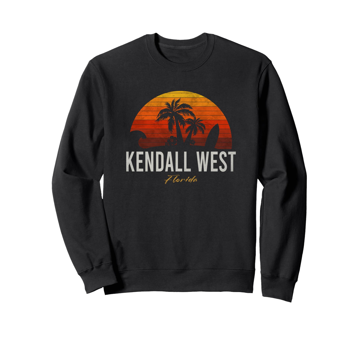 Kendall West Florida Surfer Beach Sweatshirt - Graphic Print Men Women - T-Shirt, Sweatshirt, Hoodie