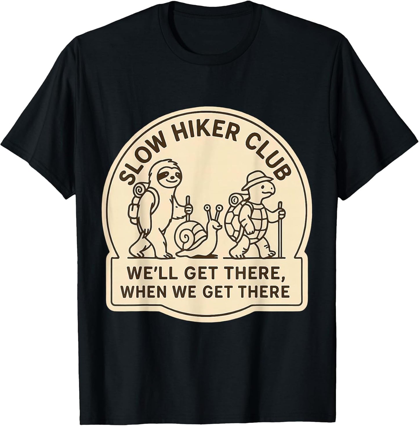Slow Hiker Club Funny Hiking Merch - Adult & Kids T-Shirts, Sweatshirts & Hoodies apparel design preview 1