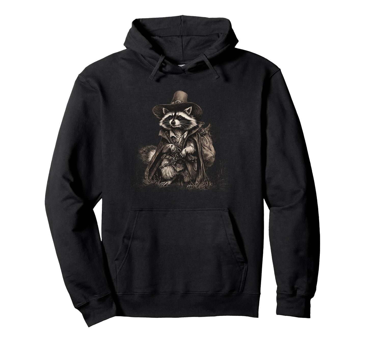 Raccoon Cowboy Trash Panda Cowgirl Hoodie - Streetwear Style Unisex - T-Shirt, Sweatshirt, Hoodie