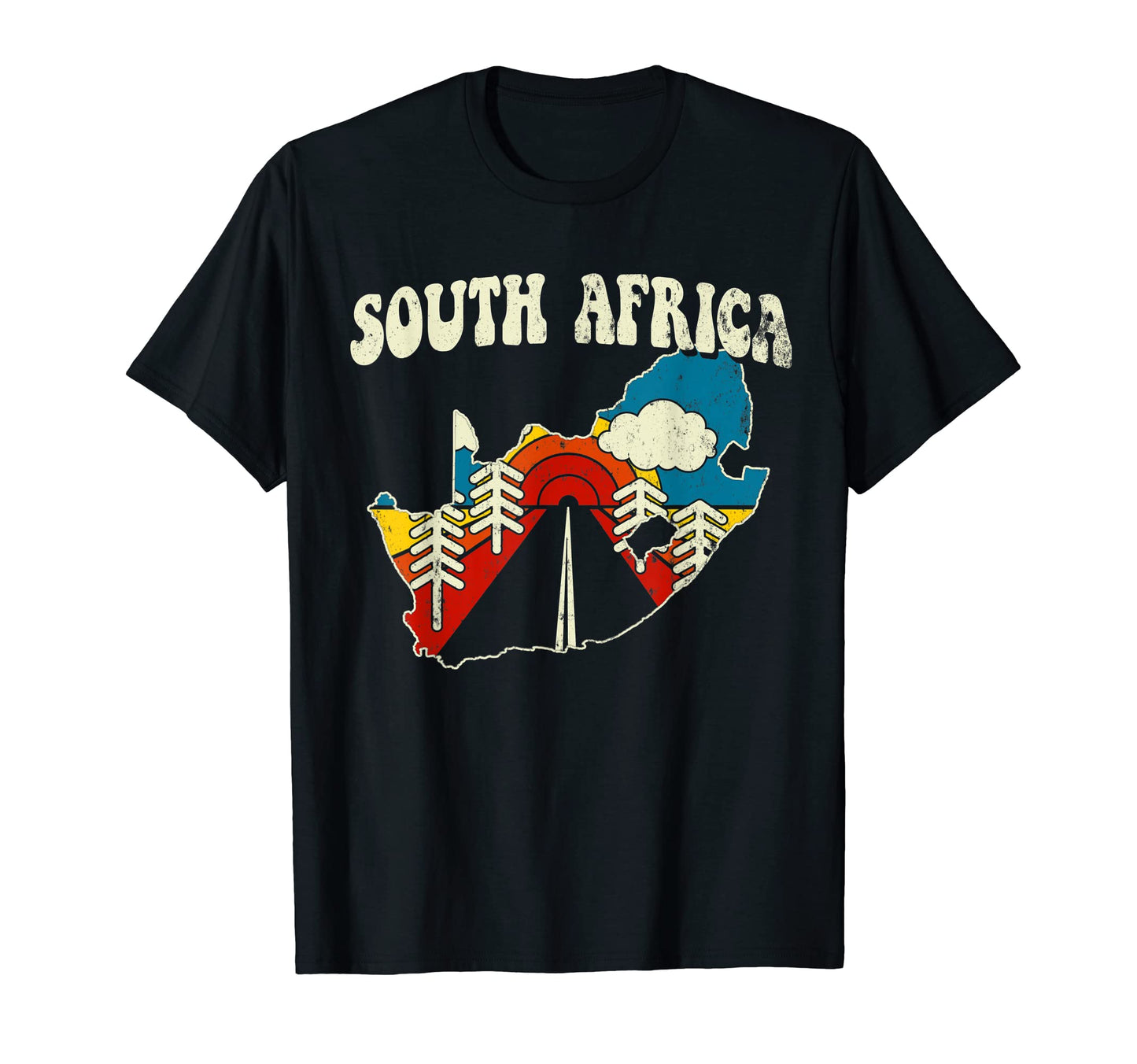 South Africa African Country Rainbow T-Shirt - Trendy Graphic Men Women - T-Shirt, Sweatshirt, Hoodie