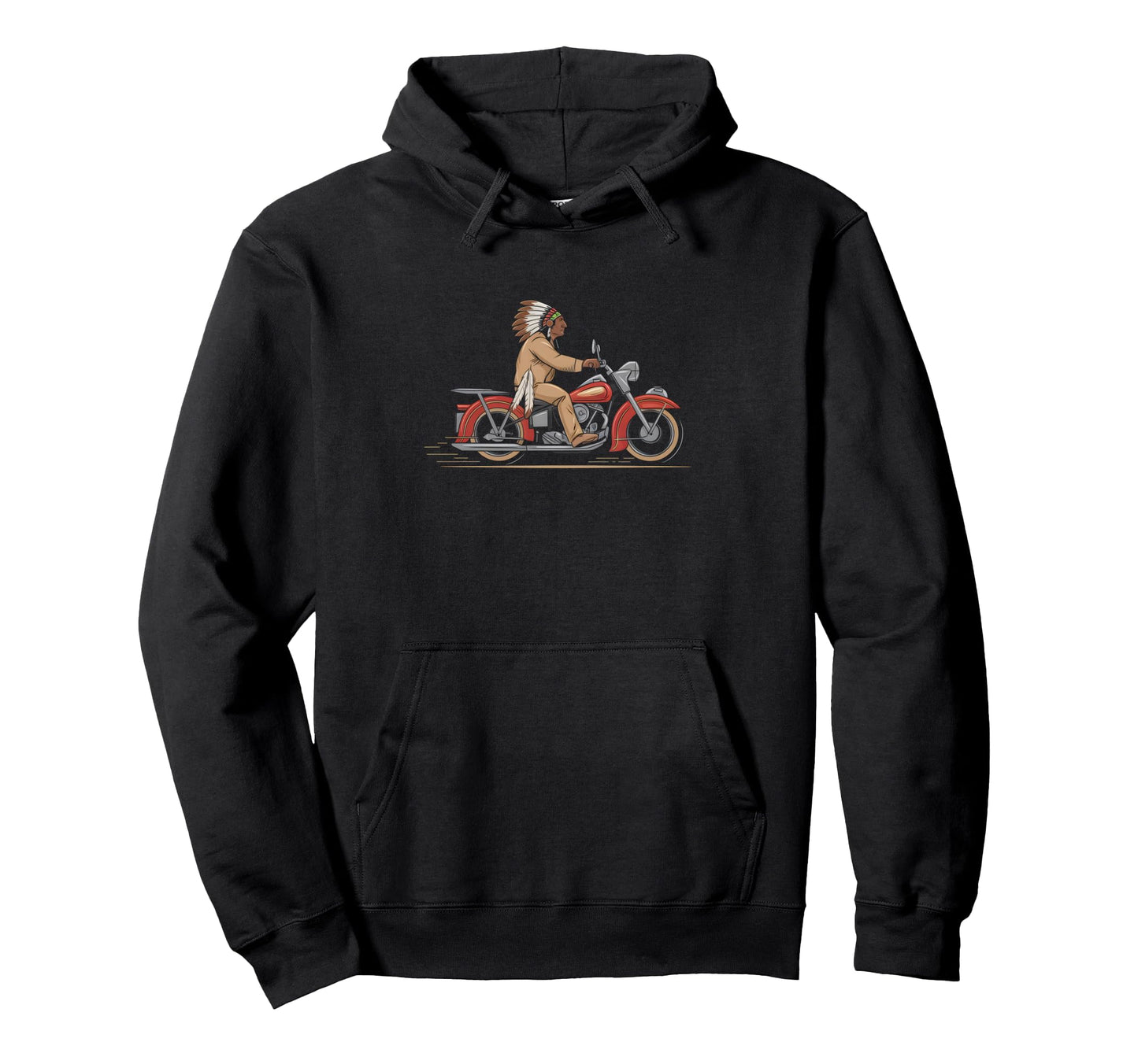 Native American Motorcycle Rider Culture Hoodie - Custom Art Print Unisex - T-Shirt, Sweatshirt, Hoodie