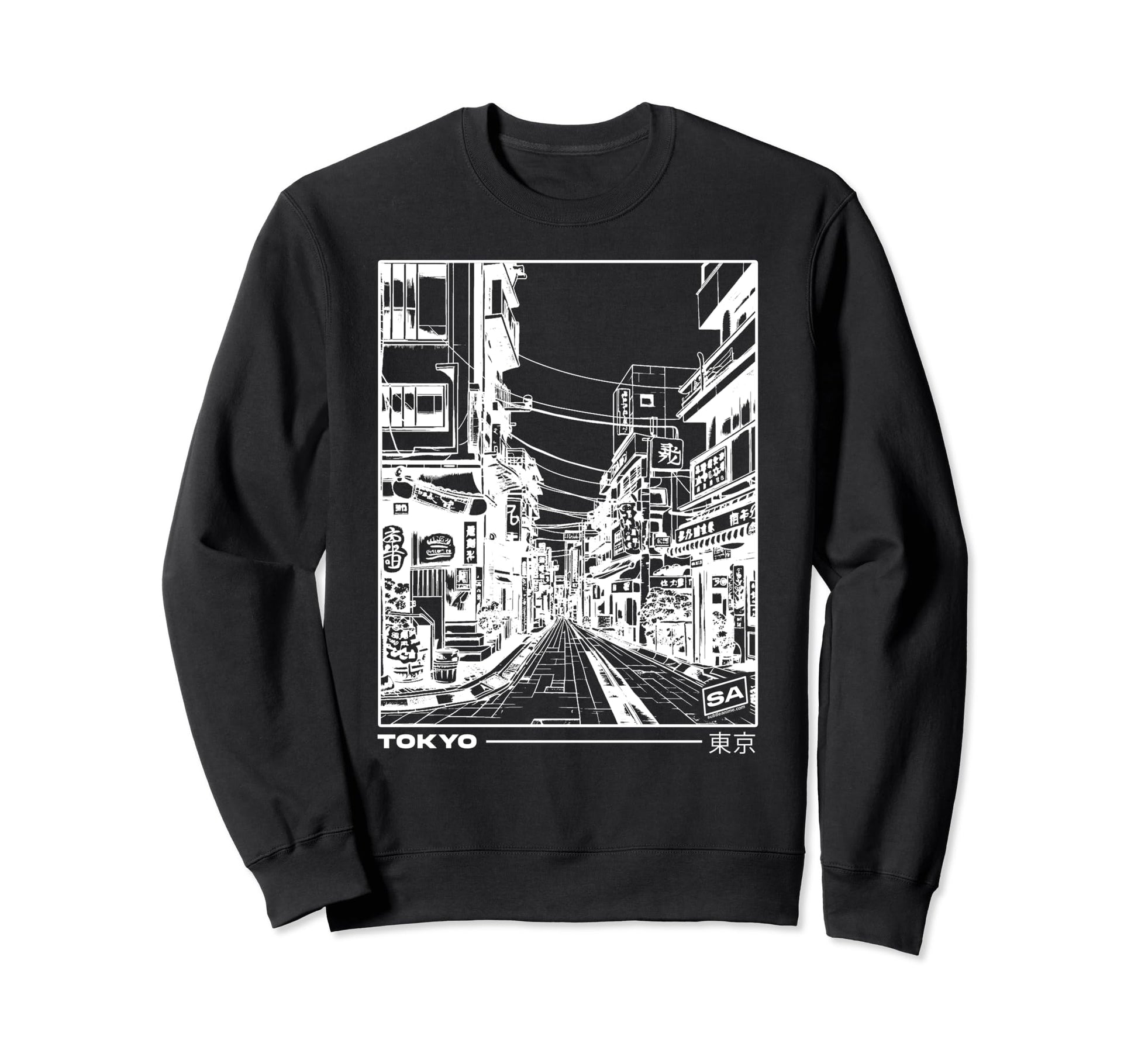 Japan Streets 90S Tokyo Japanese Sweatshirt - Unique Graphic for Adults - T-Shirt, Sweatshirt, Hoodie
