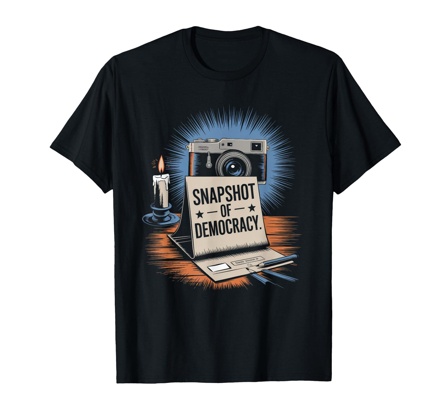 Snapshot Democracy Funny Camera Voting T-Shirt - Trendy Graphic Men Women - T-Shirt, Sweatshirt, Hoodie