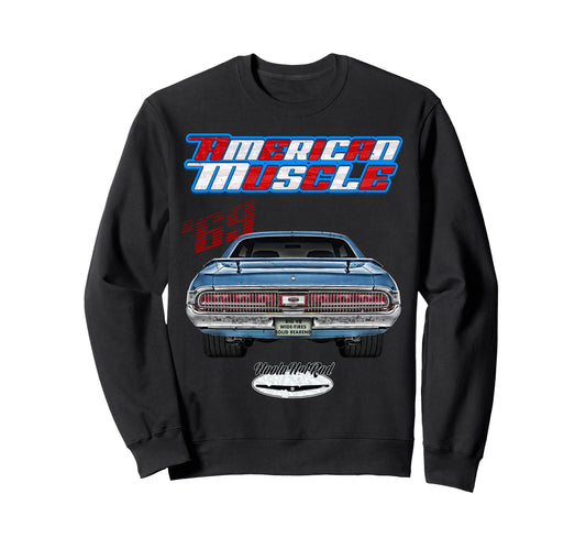 1969 Cougar Xr 7 69 Xr7 Pony Car Sweatshirt - Custom Art Print Men Women - T-Shirt, Sweatshirt, Hoodie