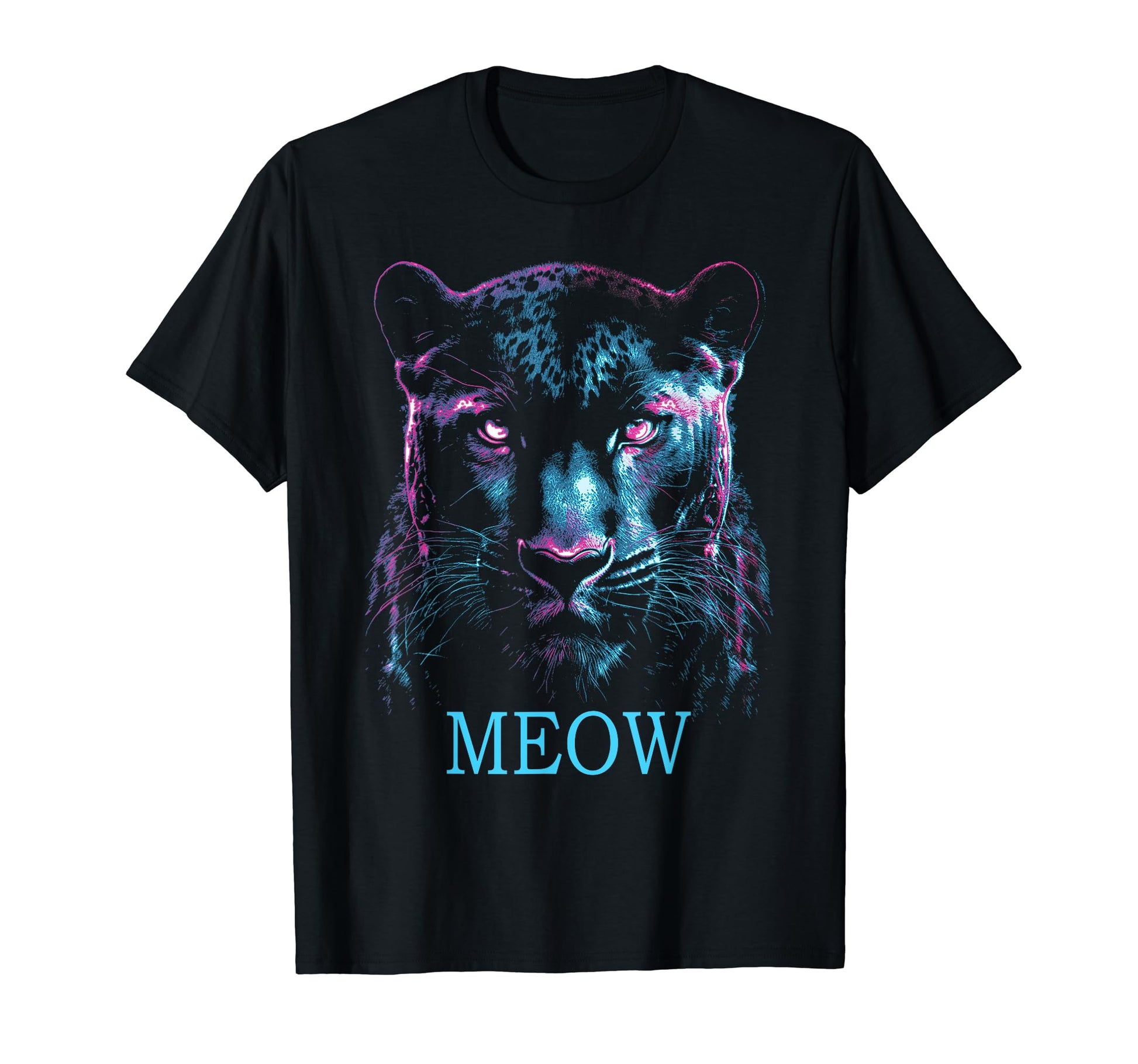 Panther Black Cyberpunk Aesthetic T-Shirt - Trendy Graphic for Adults - T-Shirt, Sweatshirt, Hoodie