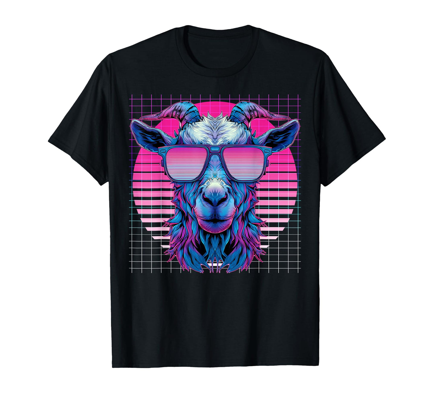 Goat Sunglasses Farm Farmer Vaporwave T-Shirt - Streetwear Style Men Women - T-Shirt, Sweatshirt, Hoodie