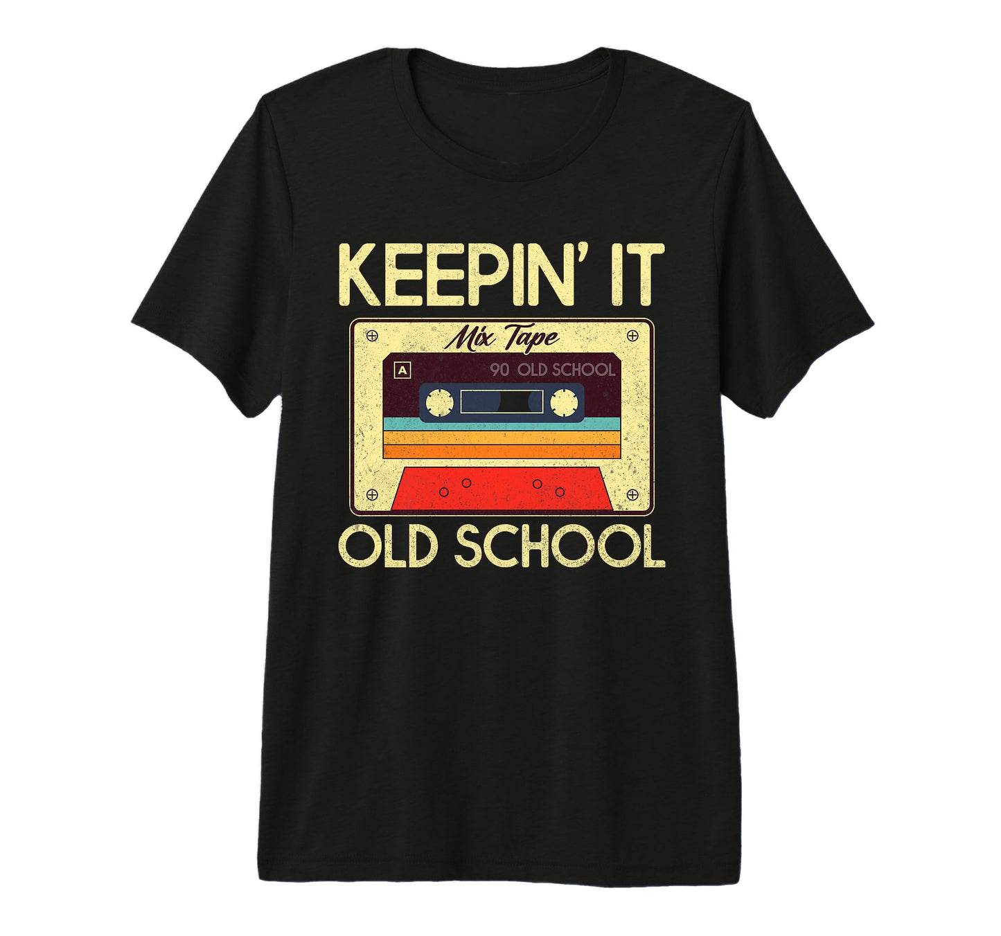 Old School Hip Hop Cassette Music T-Shirt - Custom Art Print for Adults - T-Shirt, Sweatshirt, Hoodie