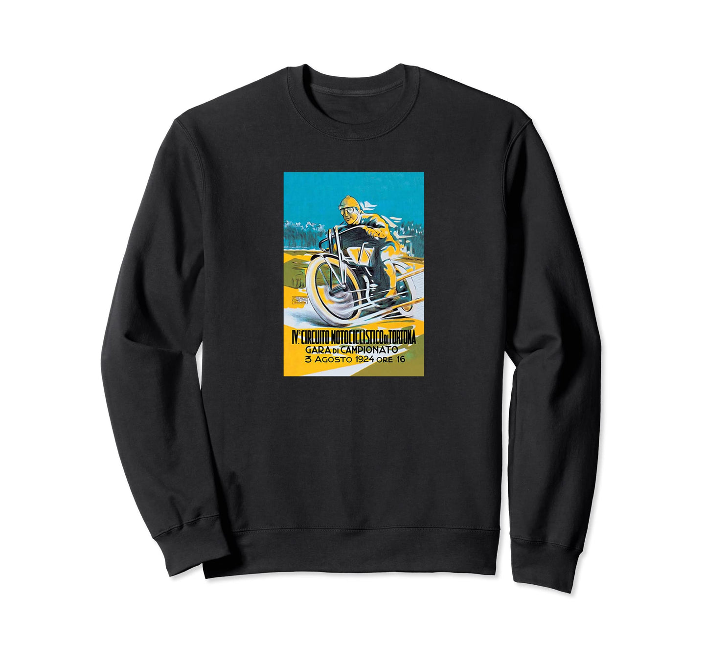 1924 Motorcycle Race Motorcyclist Sweatshirt - Unique Graphic Men Women - T-Shirt, Sweatshirt, Hoodie