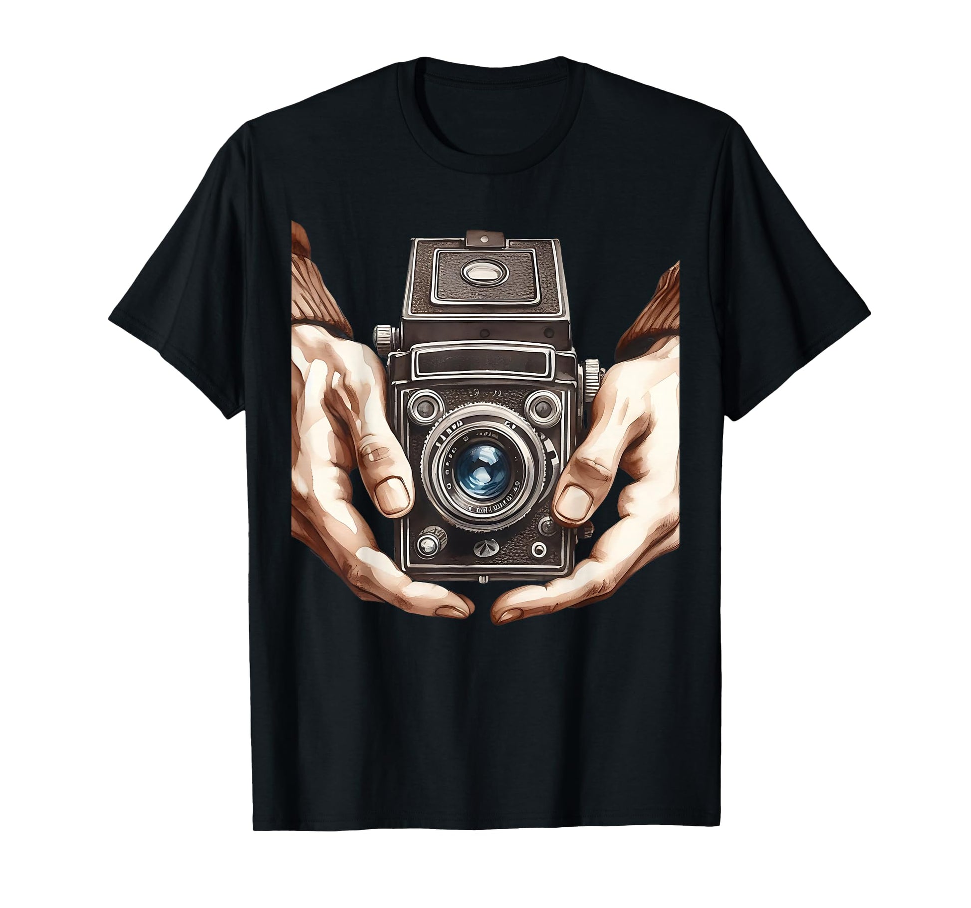 Brownie Analog Slr Camera Art T-Shirt - Minimalist Print Men Women - T-Shirt, Sweatshirt, Hoodie
