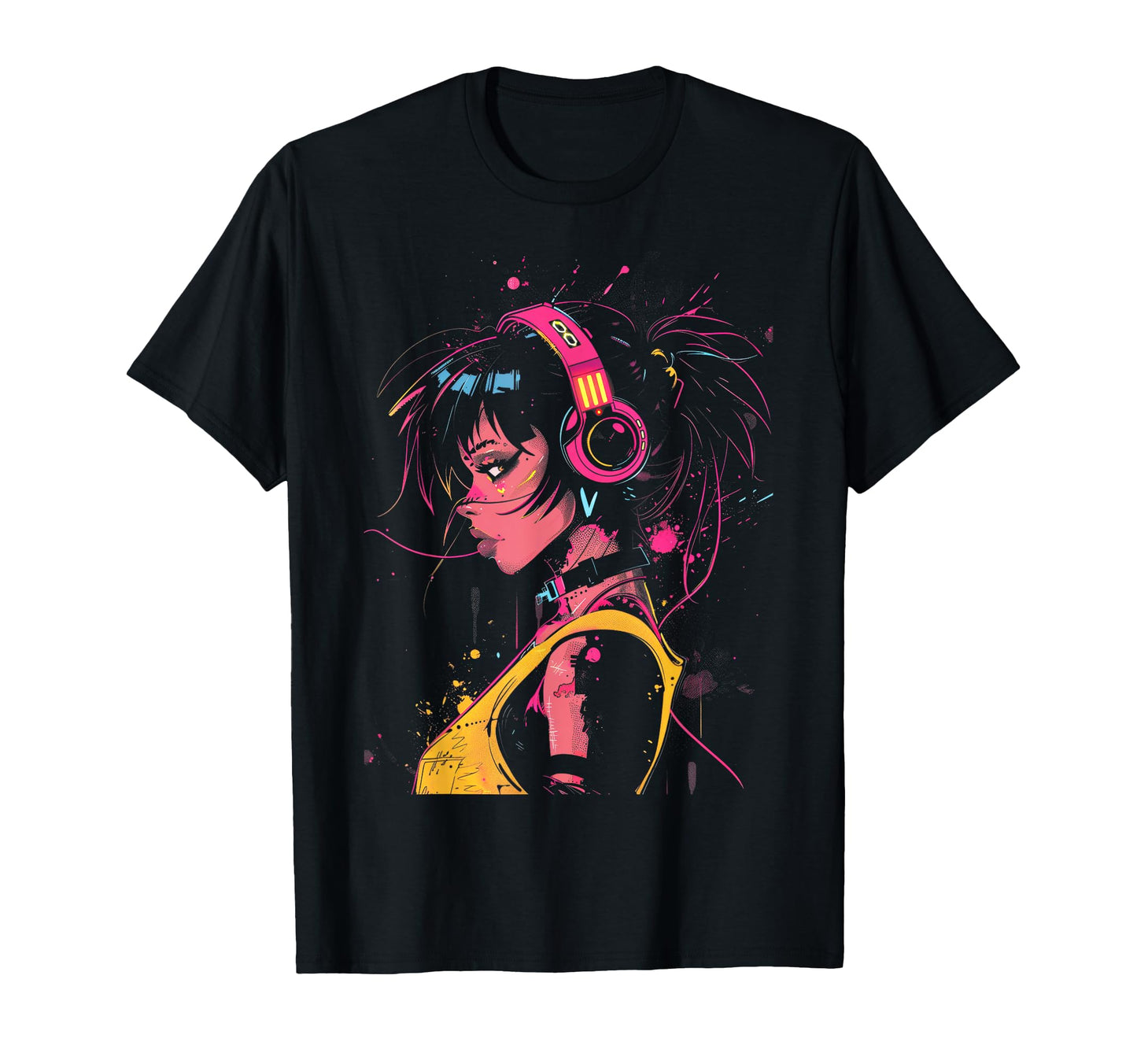 Punk Anime Aesthetic Cyberpunk Vaporwave T-Shirt - Graphic Print Unisex - T-Shirt, Sweatshirt, Hoodie