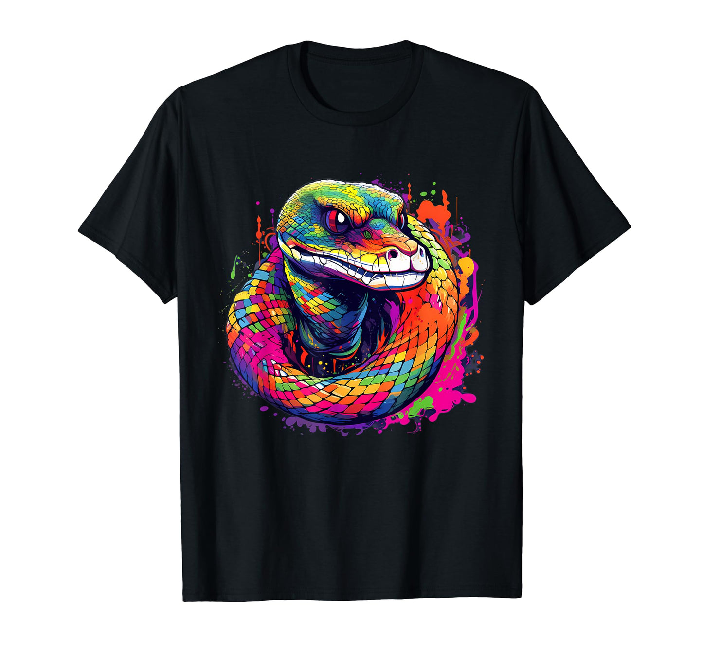 Rainbow Boa Snake T-Shirt - Graphic Print for Adults - T-Shirt, Sweatshirt, Hoodie