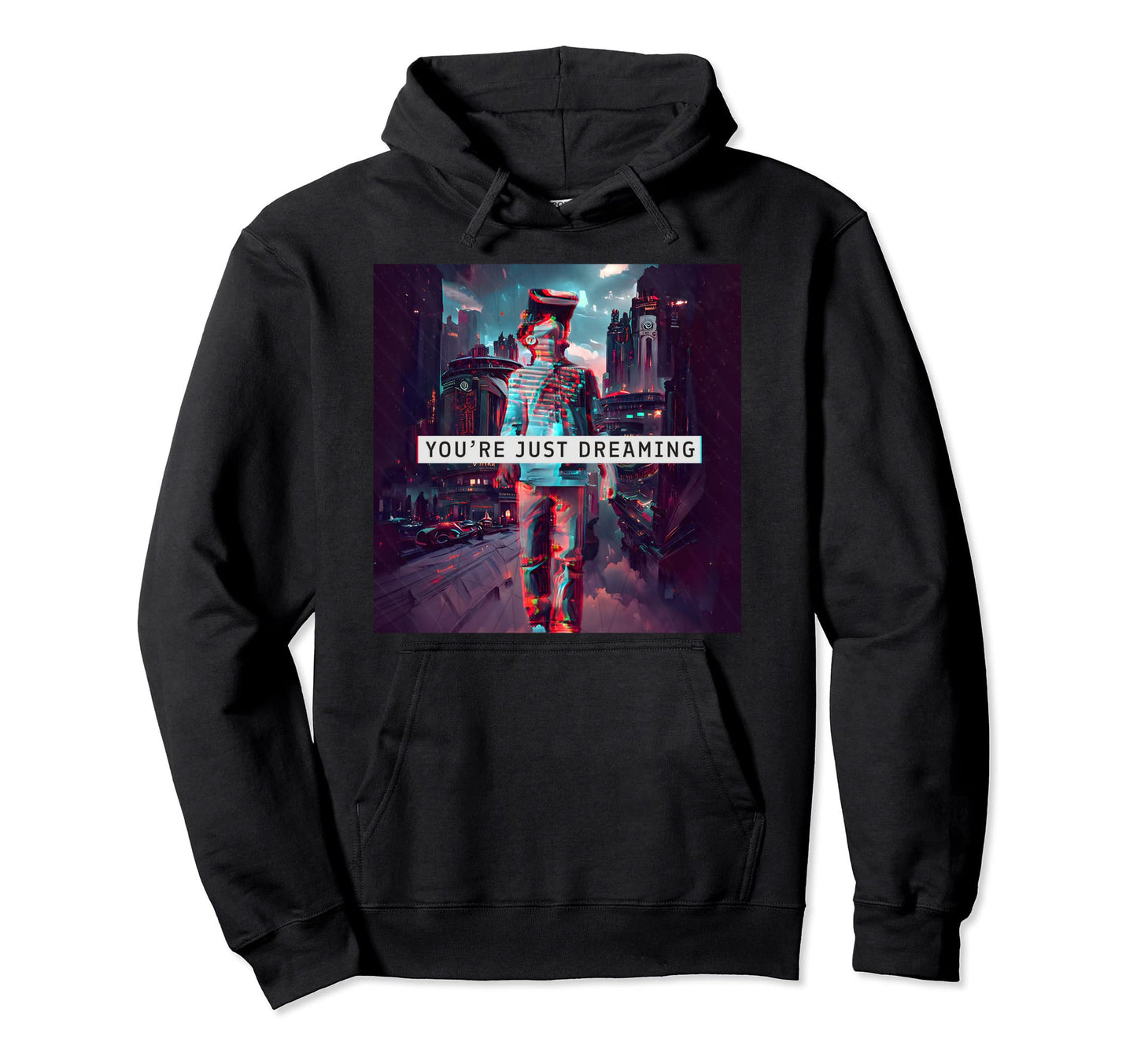 Vaporwave Aesthetic Techwear Dream Vr Hoodie - Streetwear Style Unisex - T-Shirt, Sweatshirt, Hoodie