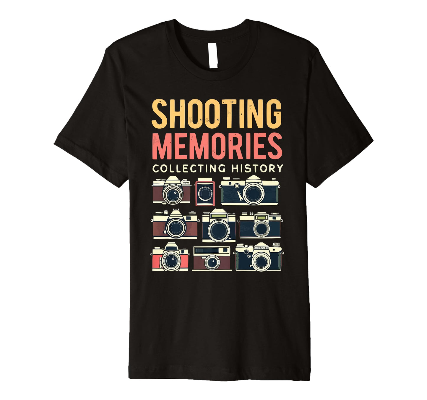 Camera Collector Cameraman Photography T-Shirt - Trendy Graphic Unisex - T-Shirt, Sweatshirt, Hoodie