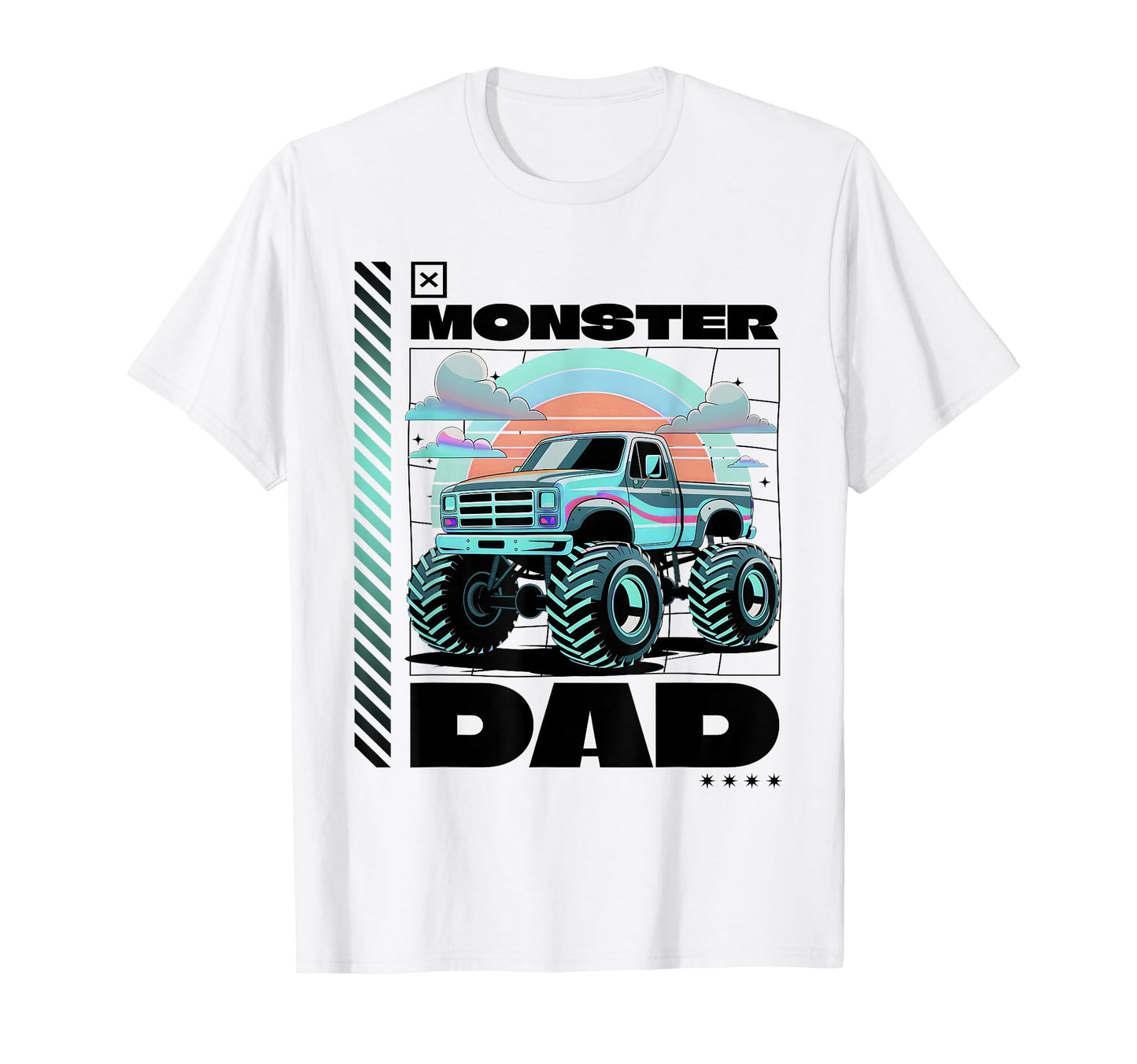 Monster Truck Dad Aesthetic Monster T-Shirt - Aesthetic Graphic Unisex - T-Shirt, Sweatshirt, Hoodie
