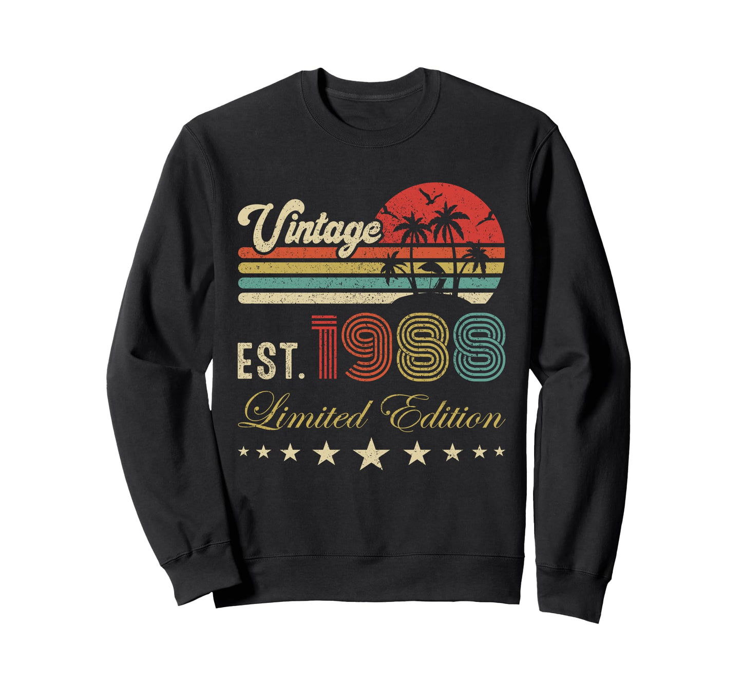 Est 1988 38Th Birthday Sweatshirt - Fun Novelty Design Unisex - T-Shirt, Sweatshirt, Hoodie