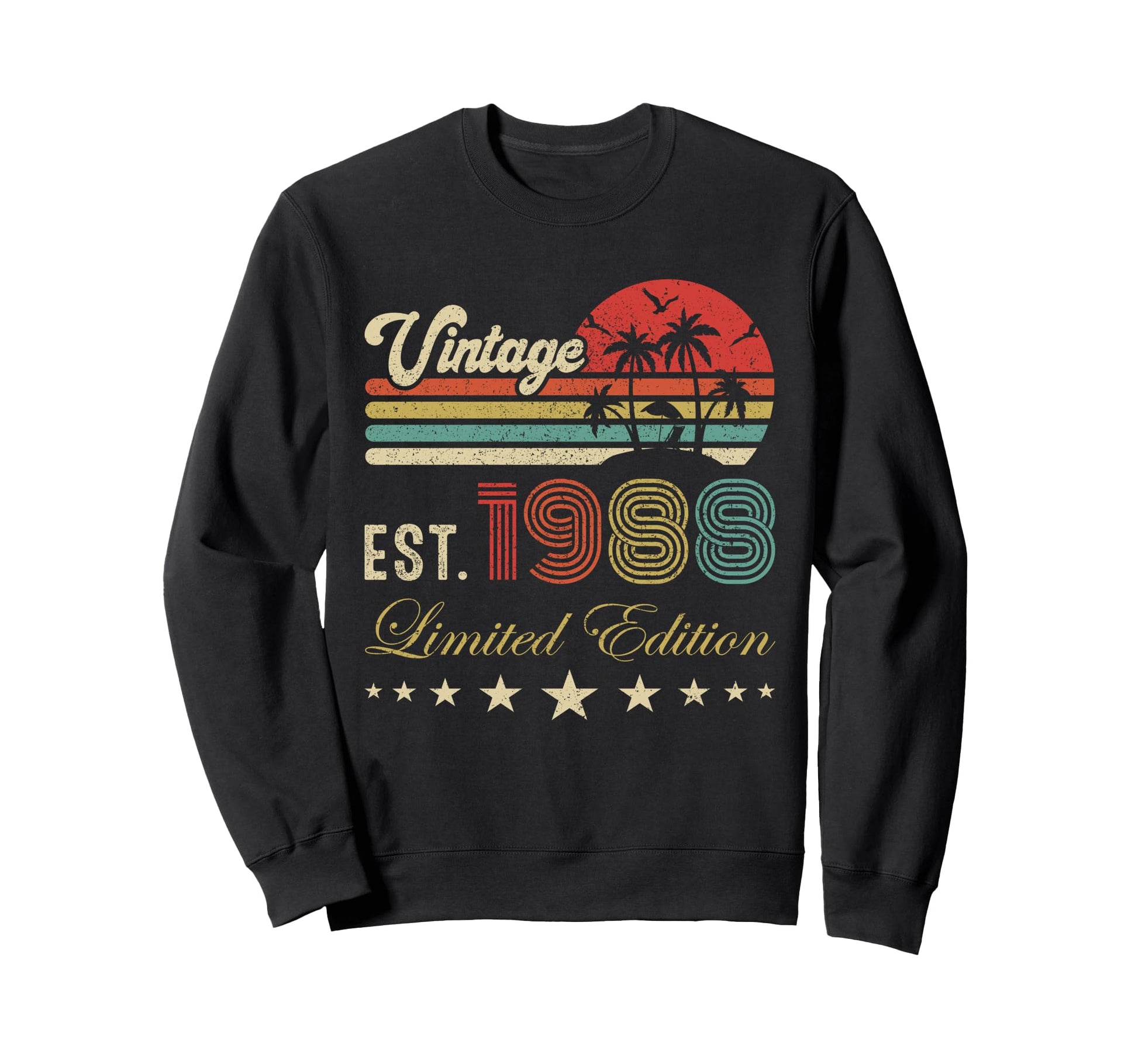 Est 1988 38Th Birthday Sweatshirt - Fun Novelty Design Unisex - T-Shirt, Sweatshirt, Hoodie