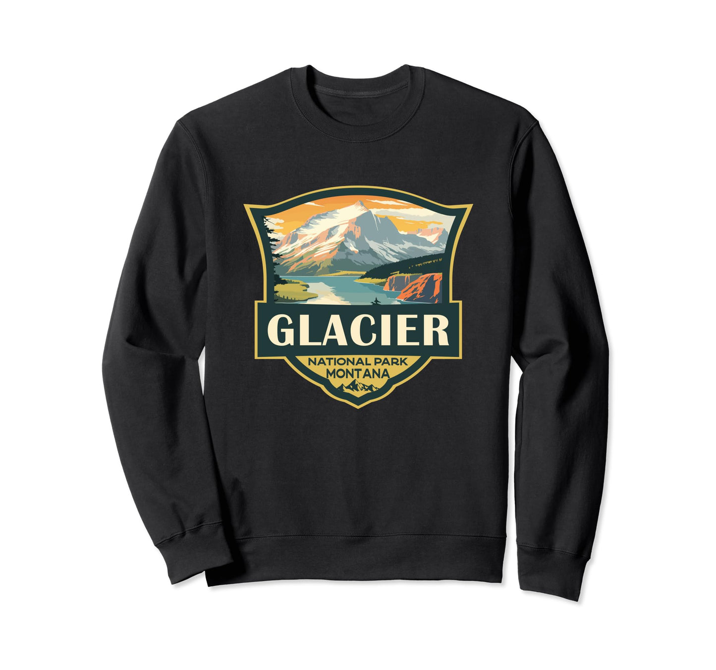 Glacier National Park Sweatshirt - Aesthetic Graphic for Adults - T-Shirt, Sweatshirt, Hoodie