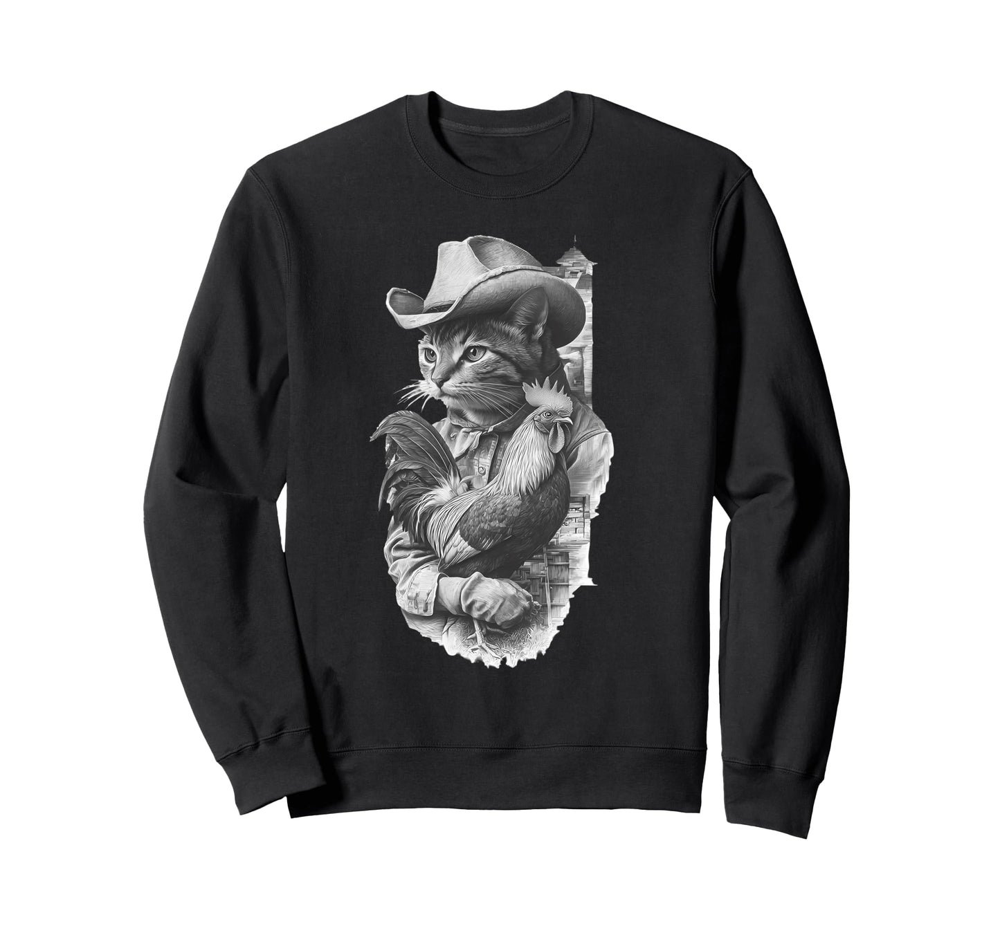 Western Country Cowgirl Funny Cowboy Sweatshirt - Graphic Print for Adults - T-Shirt, Sweatshirt, Hoodie