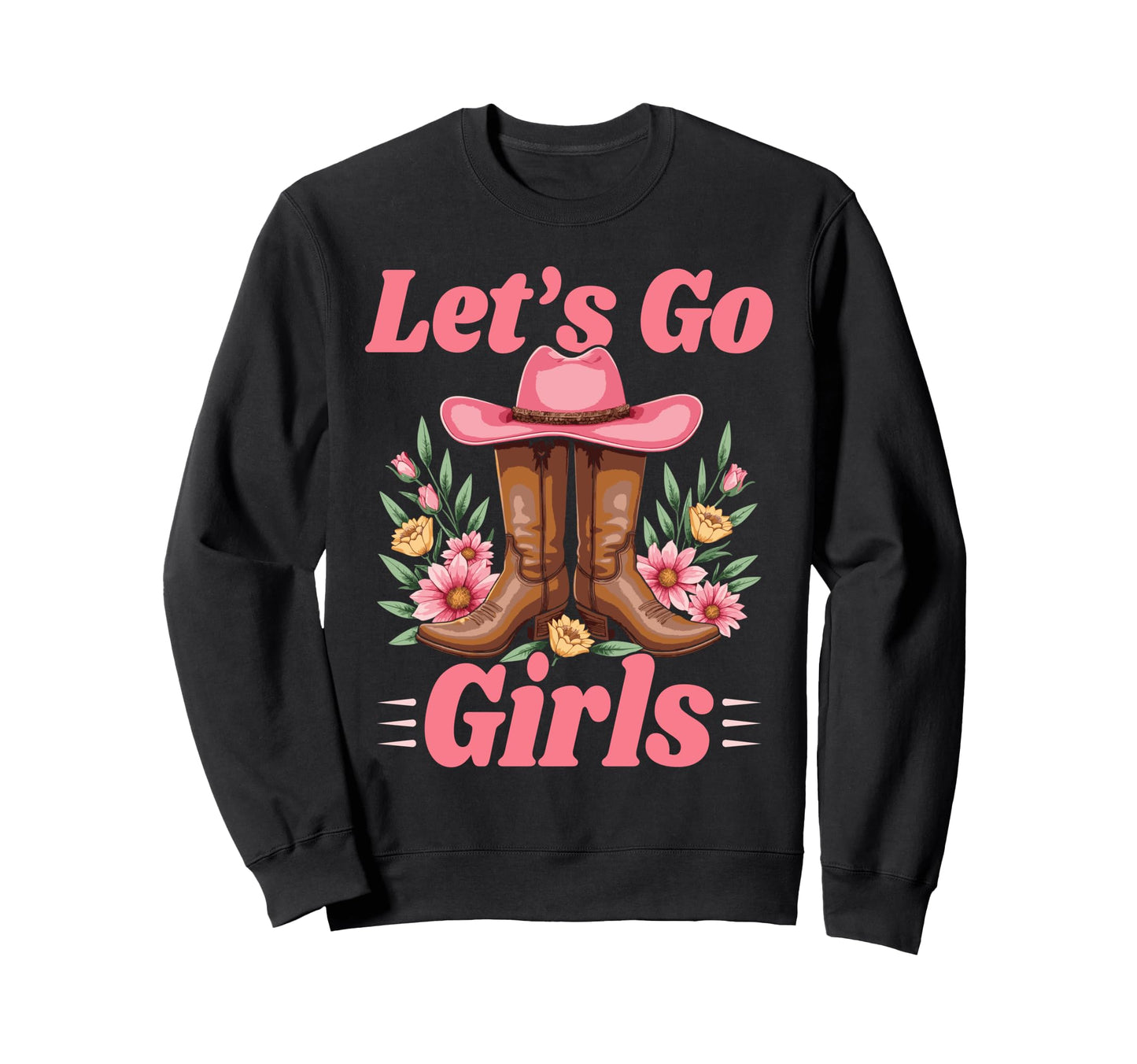 Lets Go Tees Rodeo Western Love Sweatshirt - Minimalist Print Unisex - T-Shirt, Sweatshirt, Hoodie
