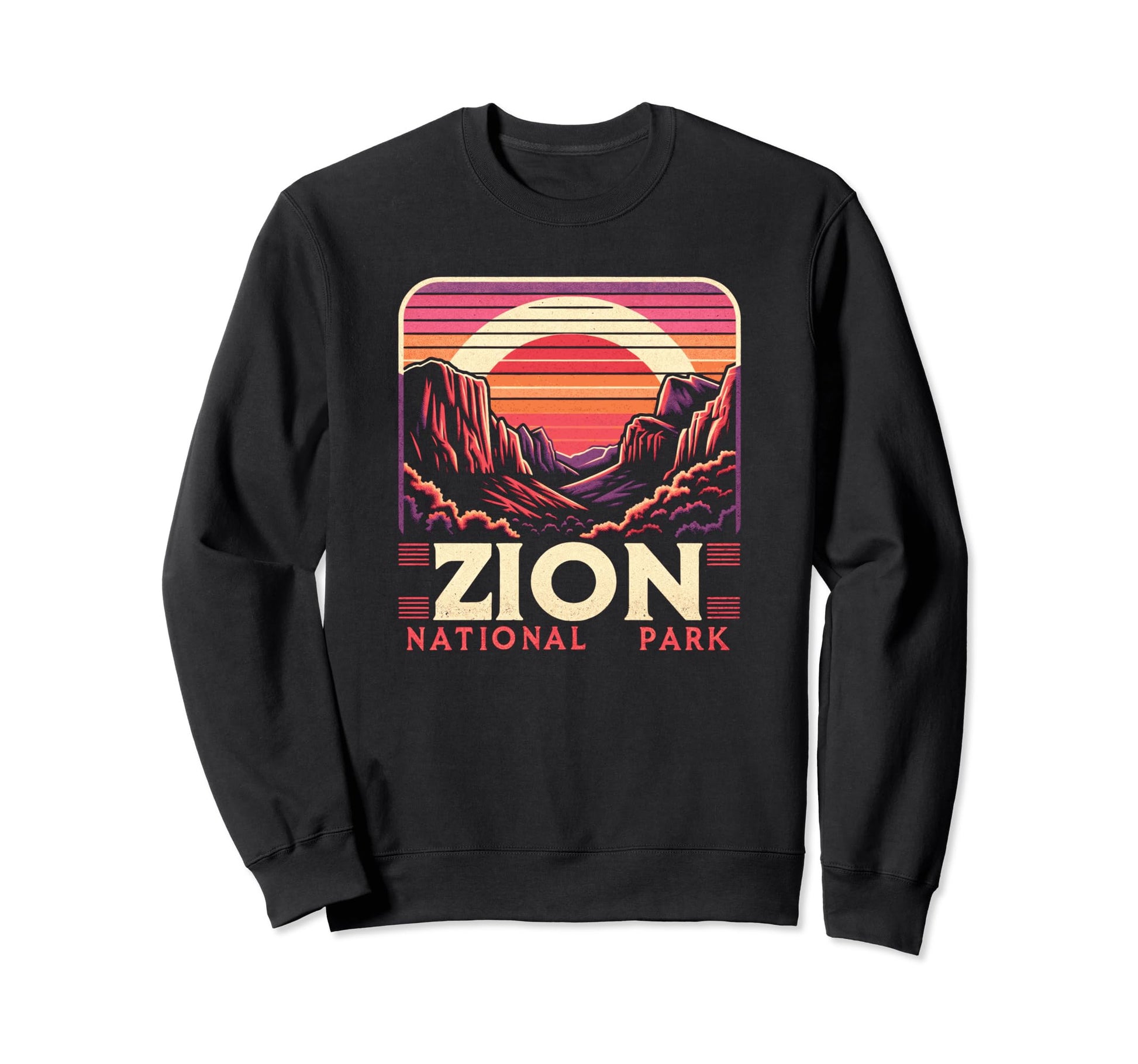 Zion National Park Landscape Sunset Sweatshirt - Trendy Graphic for Adults - T-Shirt, Sweatshirt, Hoodie