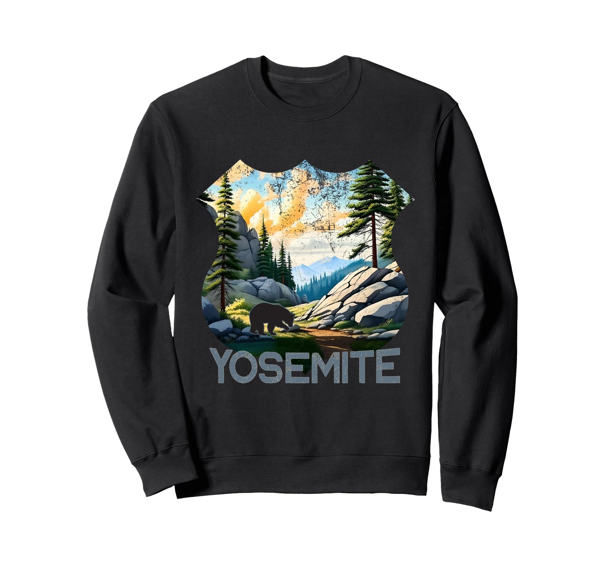 Yosemite California National Park Sweatshirt - Custom Art Print Men Women - T-Shirt, Sweatshirt, Hoodie
