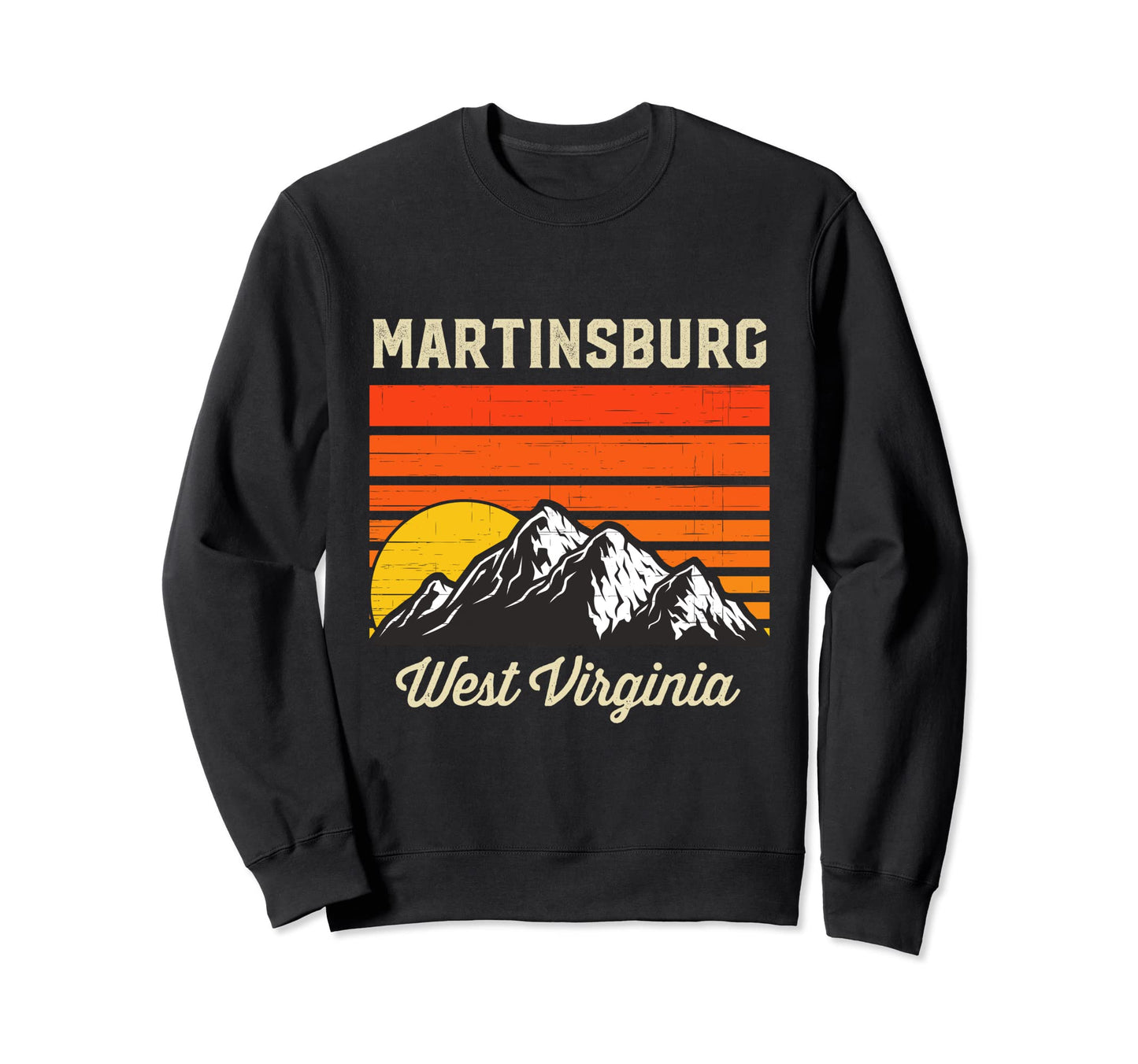 Martinsburg West Virginia City Sweatshirt - Minimalist Print Men Women - T-Shirt, Sweatshirt, Hoodie