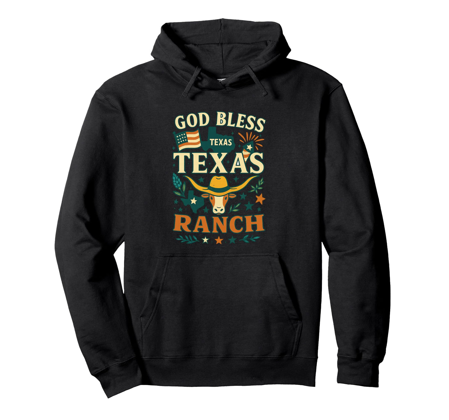 Texas Western Hoodie - Trendy Graphic Men Women - T-Shirt, Sweatshirt, Hoodie
