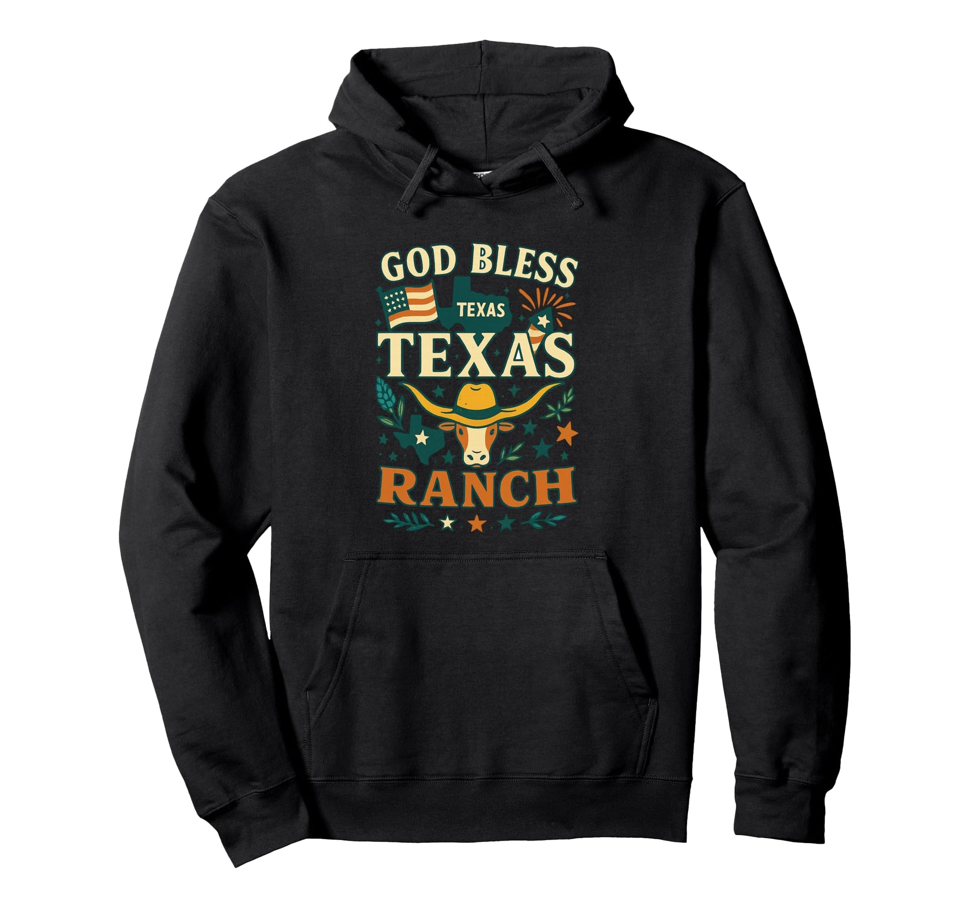 Texas Western Hoodie - Trendy Graphic Men Women - T-Shirt, Sweatshirt, Hoodie
