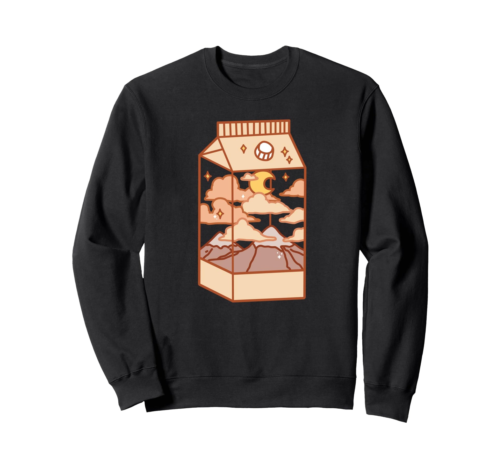Japanese Aesthetic Milk Box Artwork Sweatshirt - Streetwear Style Unisex - T-Shirt, Sweatshirt, Hoodie