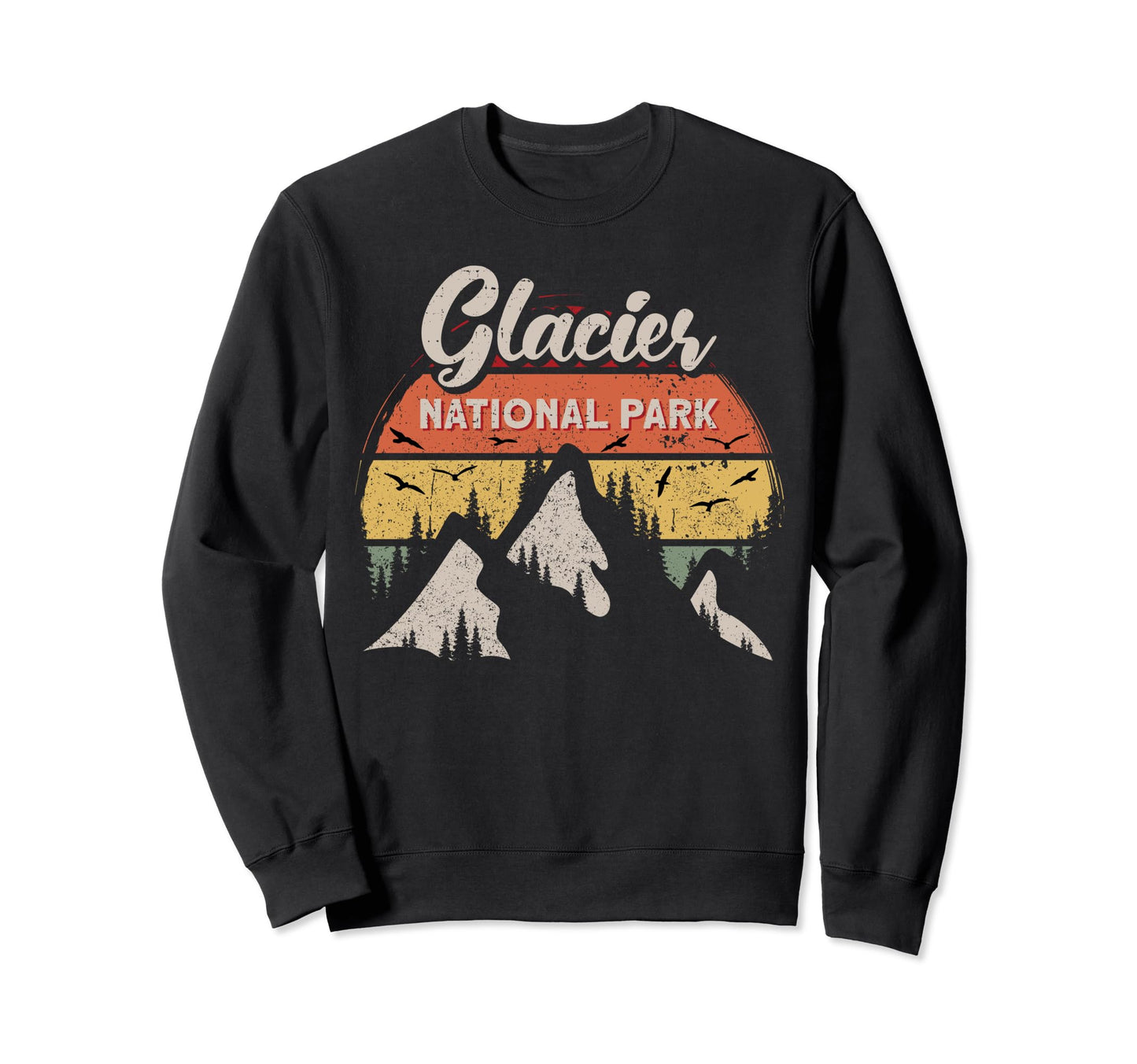 Glacier National Park Us Glacier Sweatshirt - Aesthetic Graphic Unisex - T-Shirt, Sweatshirt, Hoodie
