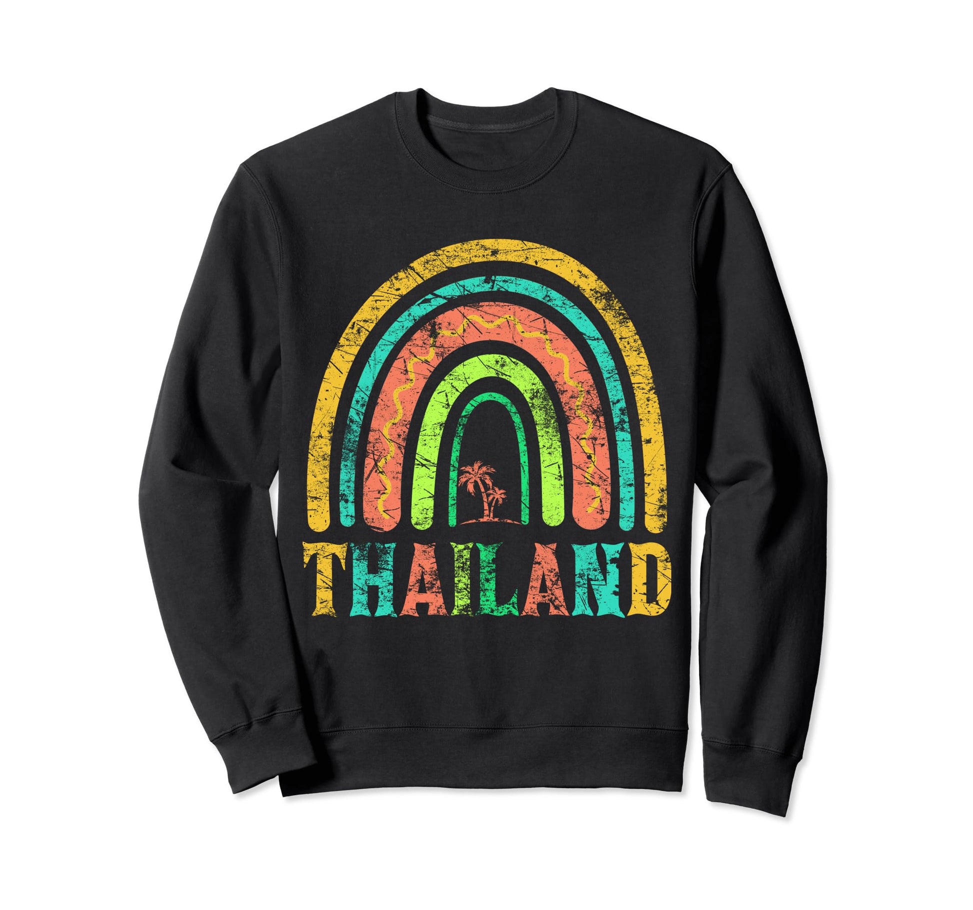 Thailand Rainbow Vacation Sweatshirt - Streetwear Style Unisex - T-Shirt, Sweatshirt, Hoodie
