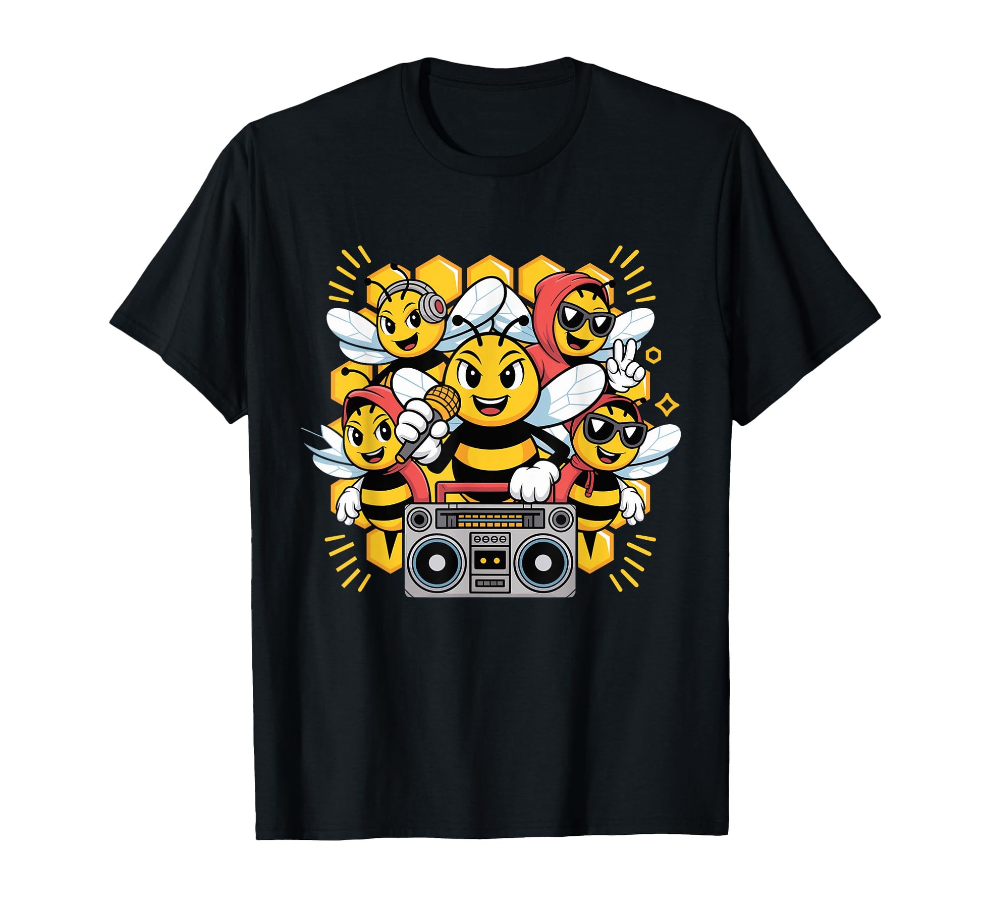 Bees Hip Hop Dance Crew Old School Rap T-Shirt - Unique Graphic Men Women - T-Shirt, Sweatshirt, Hoodie
