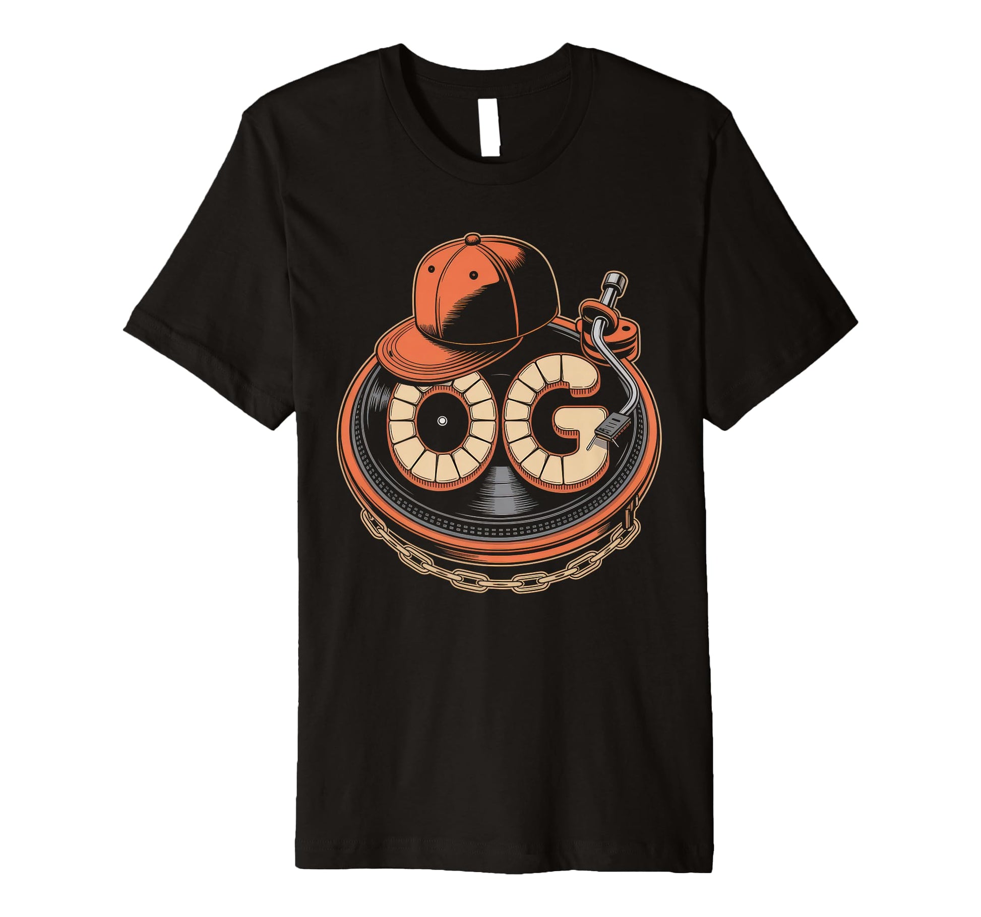 Old School Og Hip Hop Vinyl Cds T-Shirt - Aesthetic Graphic for Adults - T-Shirt, Sweatshirt, Hoodie