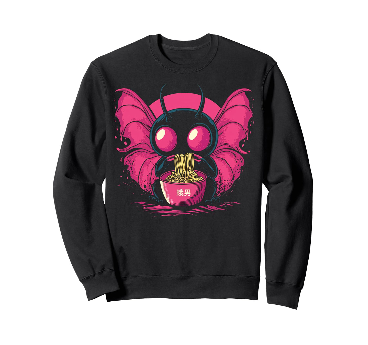 Kawaii Mothman Cryptid Vaporwave Sweatshirt - Graphic Print for Adults - T-Shirt, Sweatshirt, Hoodie